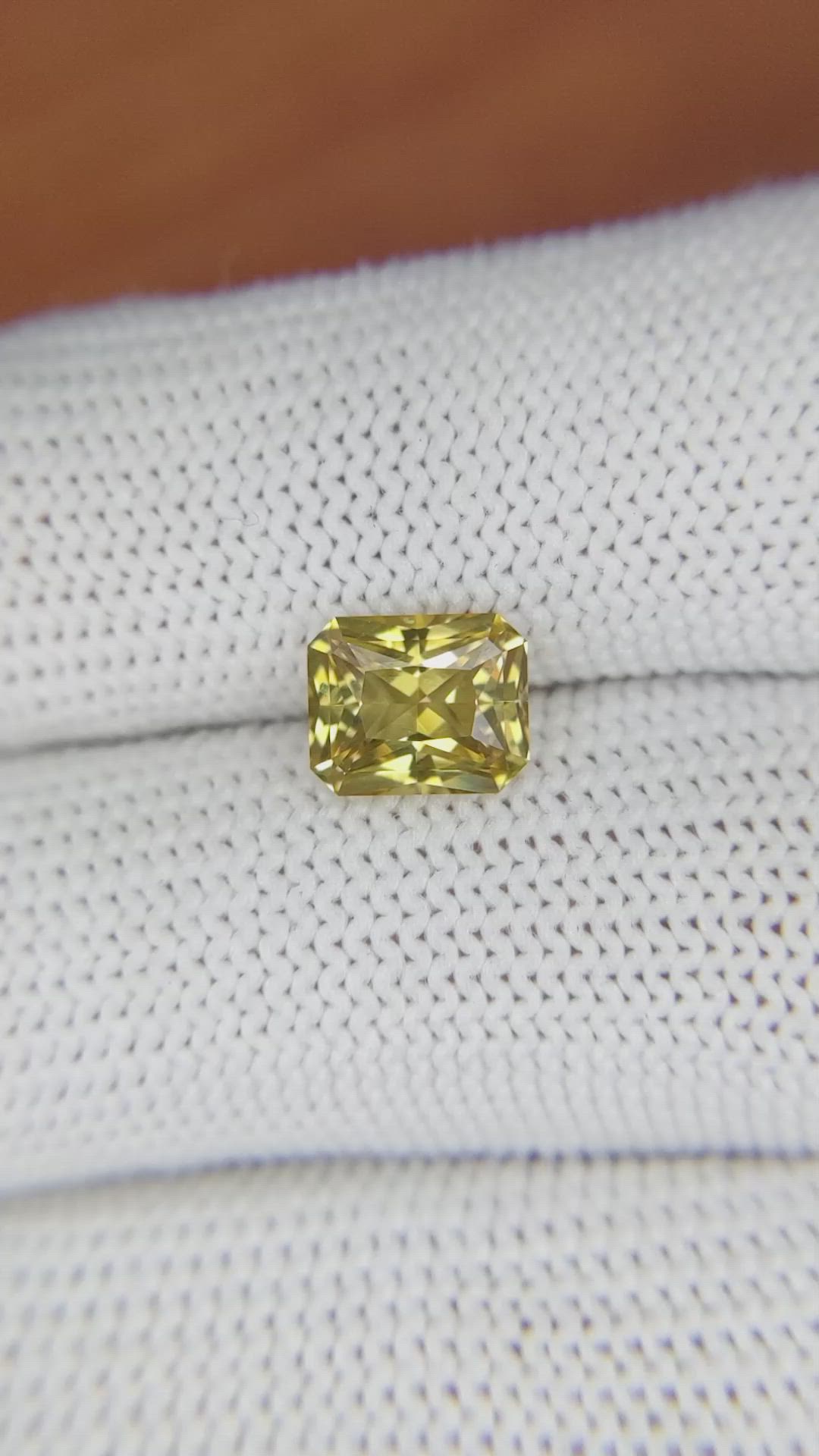 1.79 Ct. Chrysoberyl from Ceylon (Sri Lanka) Size Video