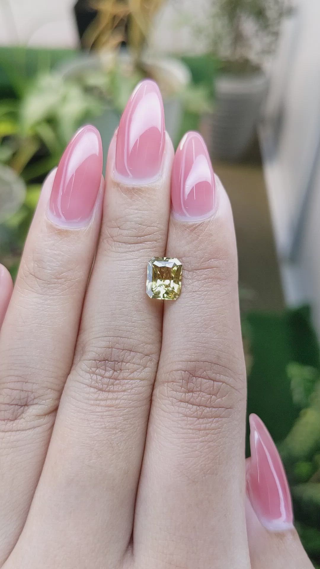 1.79 Ct. Chrysoberyl from Ceylon (Sri Lanka) Size Video