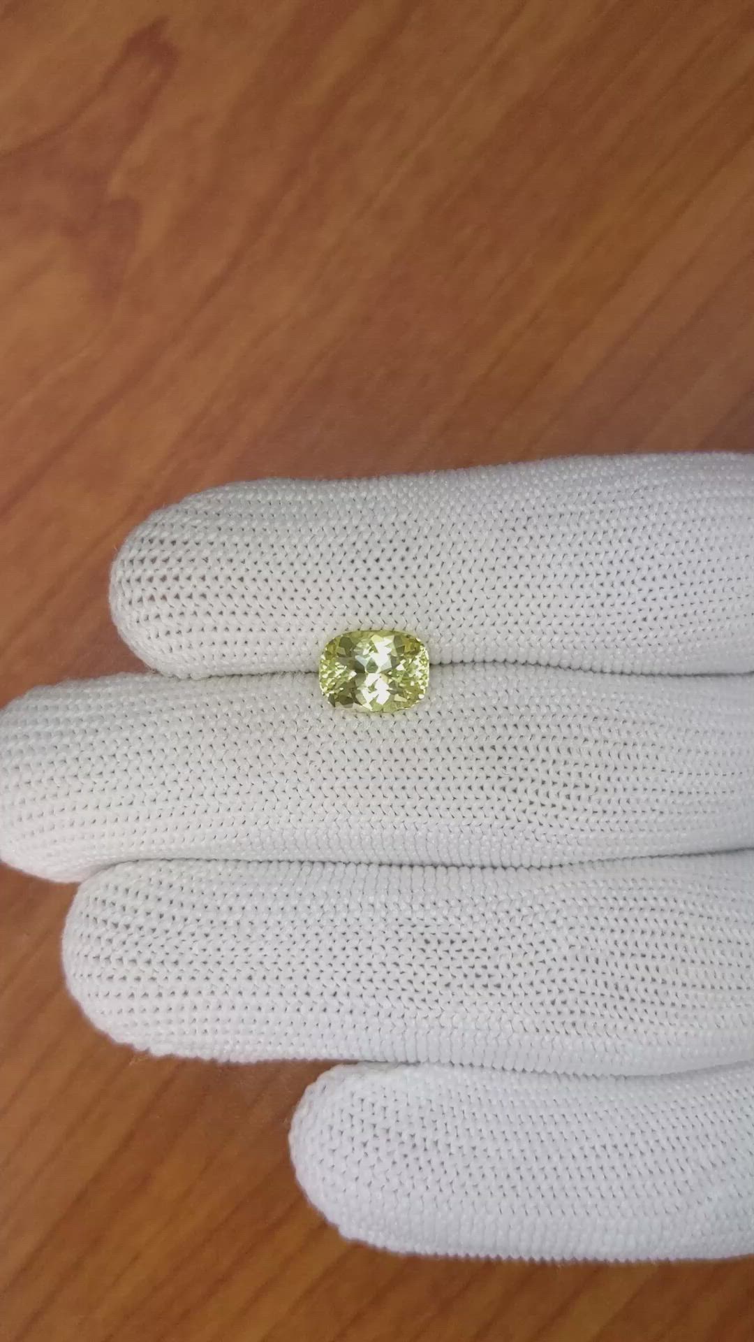 2.35 Ct. Chrysoberyl from Ceylon (Sri Lanka) Size Video