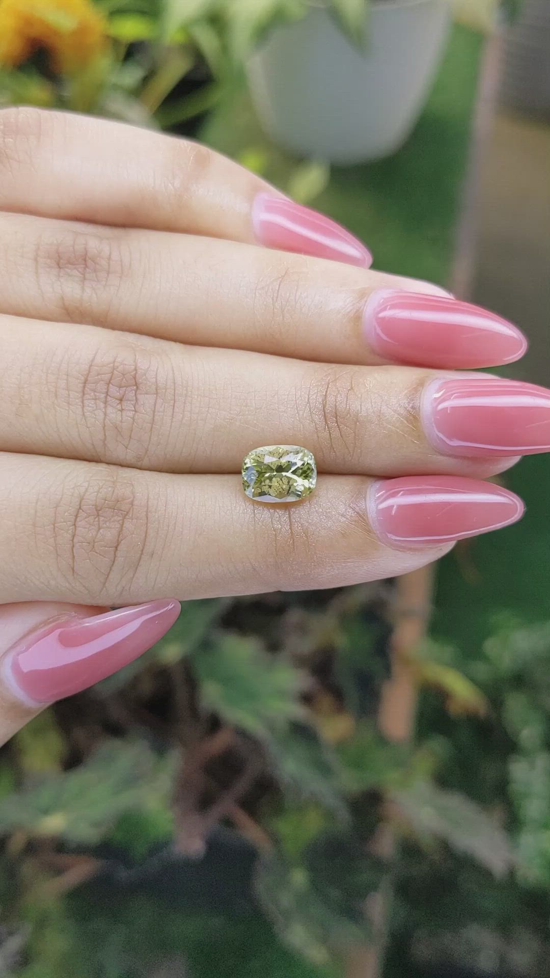 2.35 Ct. Chrysoberyl from Ceylon (Sri Lanka) Size Video