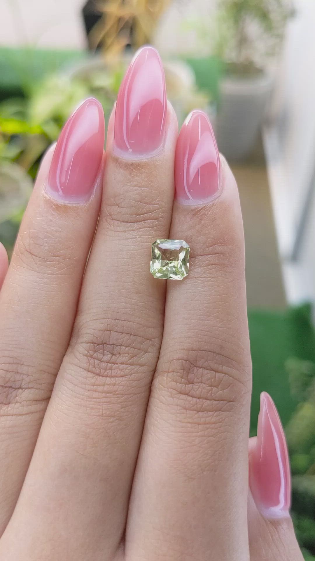 1.57 Ct. Chrysoberyl from Ceylon (Sri Lanka) Size Video