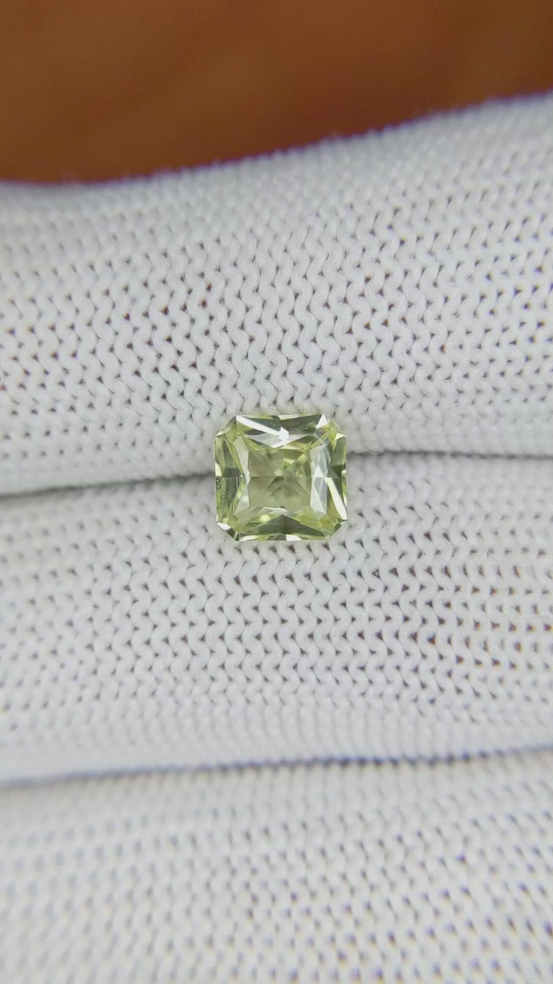 1.57 Ct. Chrysoberyl from Ceylon (Sri Lanka) Size Video