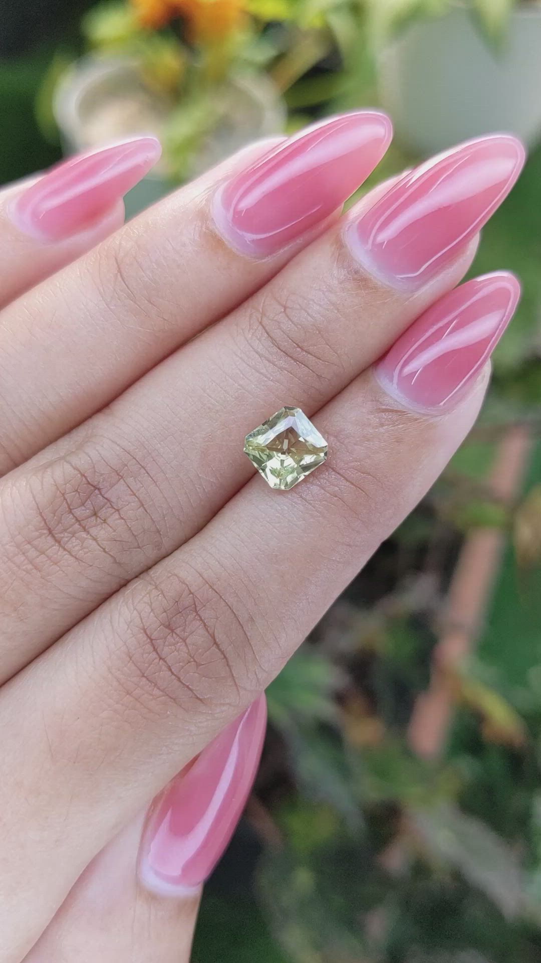 1.57 Ct. Chrysoberyl from Ceylon (Sri Lanka) Size Video