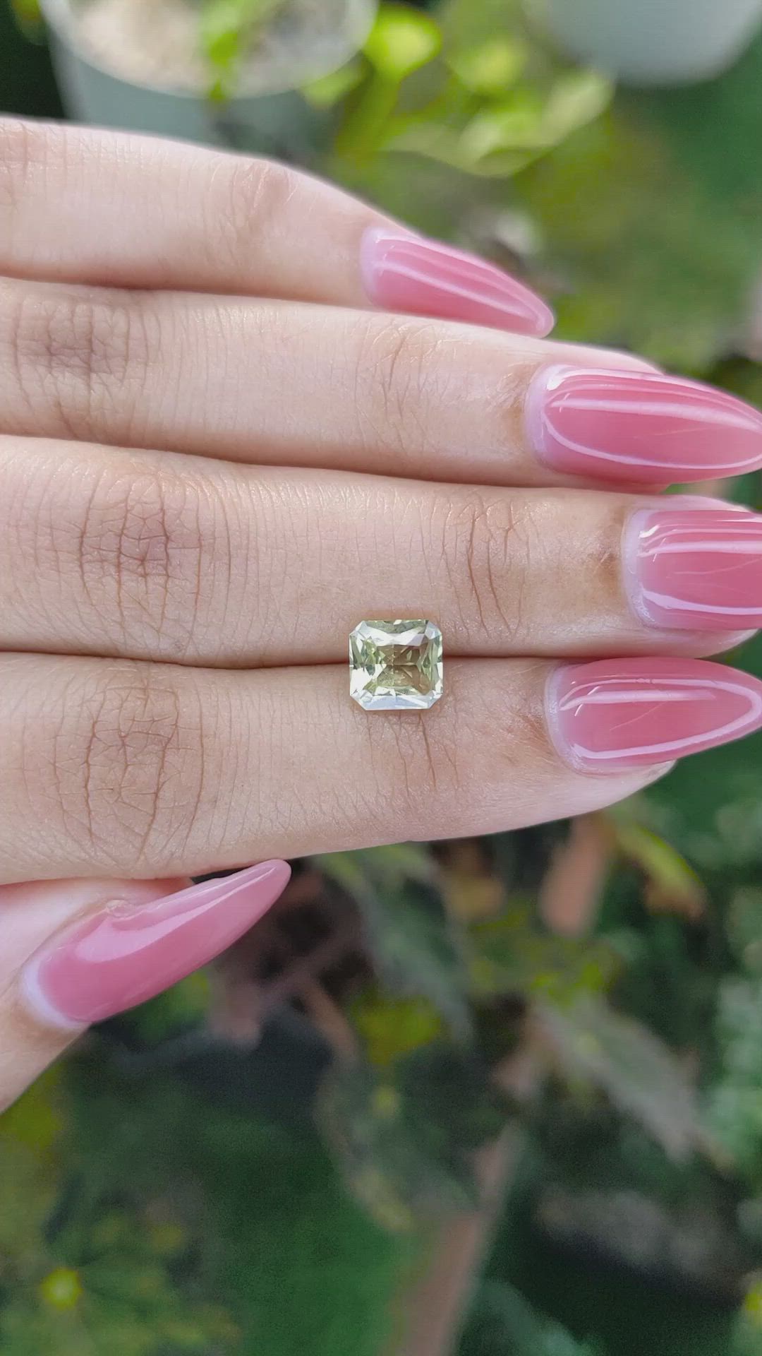1.57 Ct. Chrysoberyl from Ceylon (Sri Lanka) Size Video