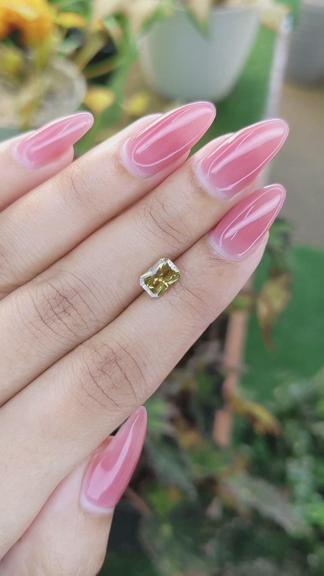 1.27 Ct. Chrysoberyl from Ceylon (Sri Lanka) Size Video