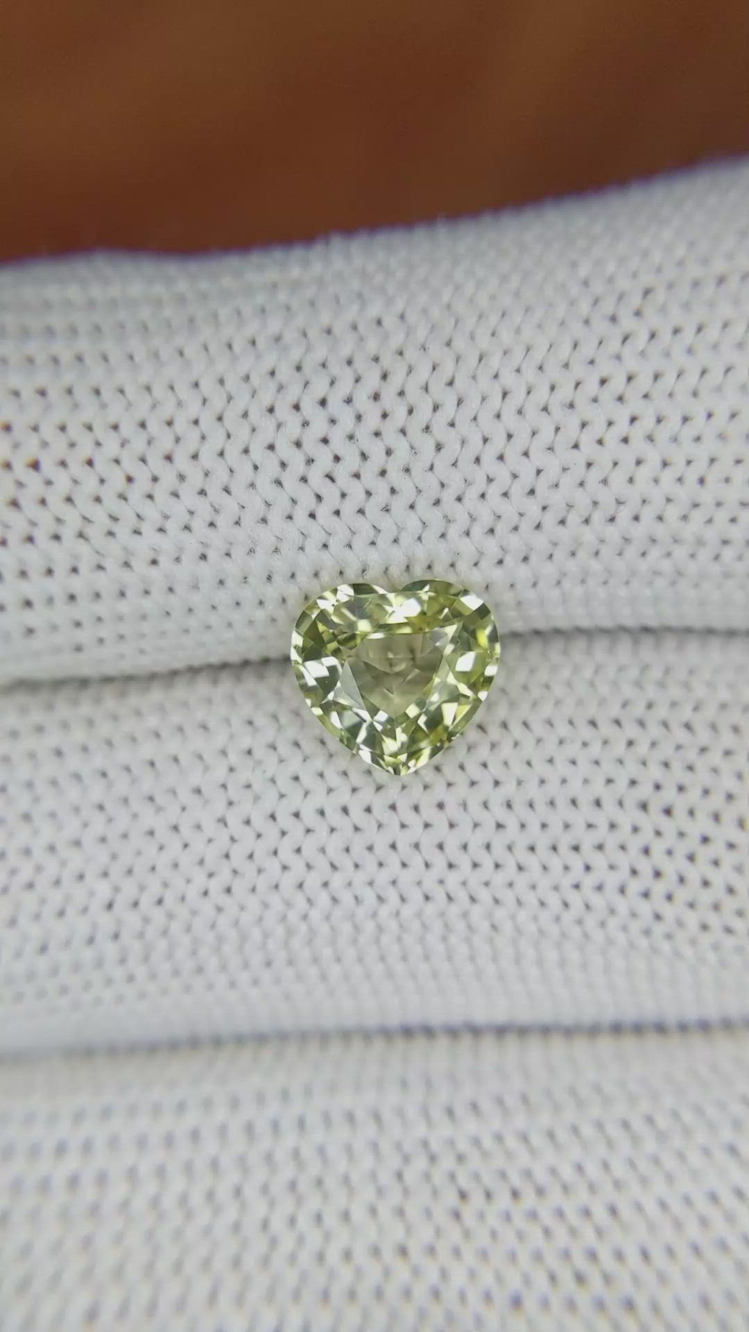 1.98 Ct. Chrysoberyl from Ceylon (Sri Lanka) Size Video