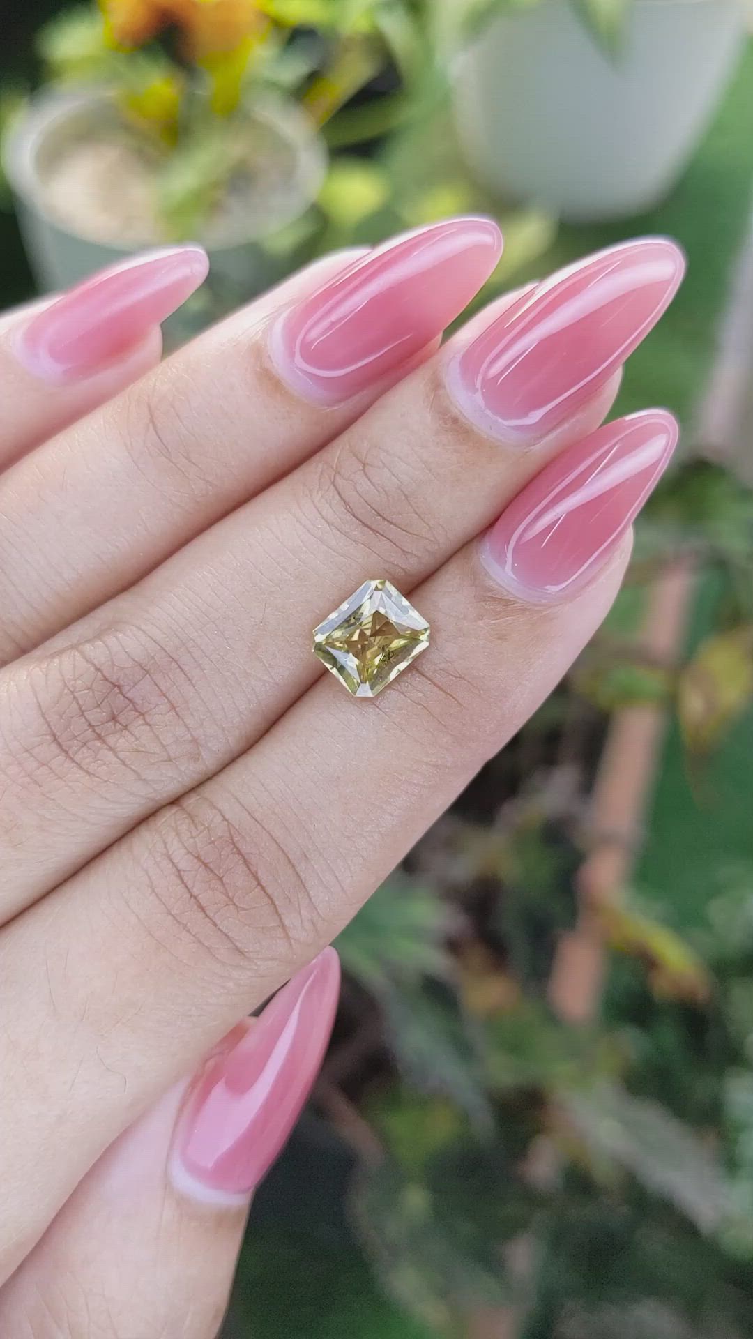 1.96 Ct. Chrysoberyl from Ceylon (Sri Lanka) Size Video