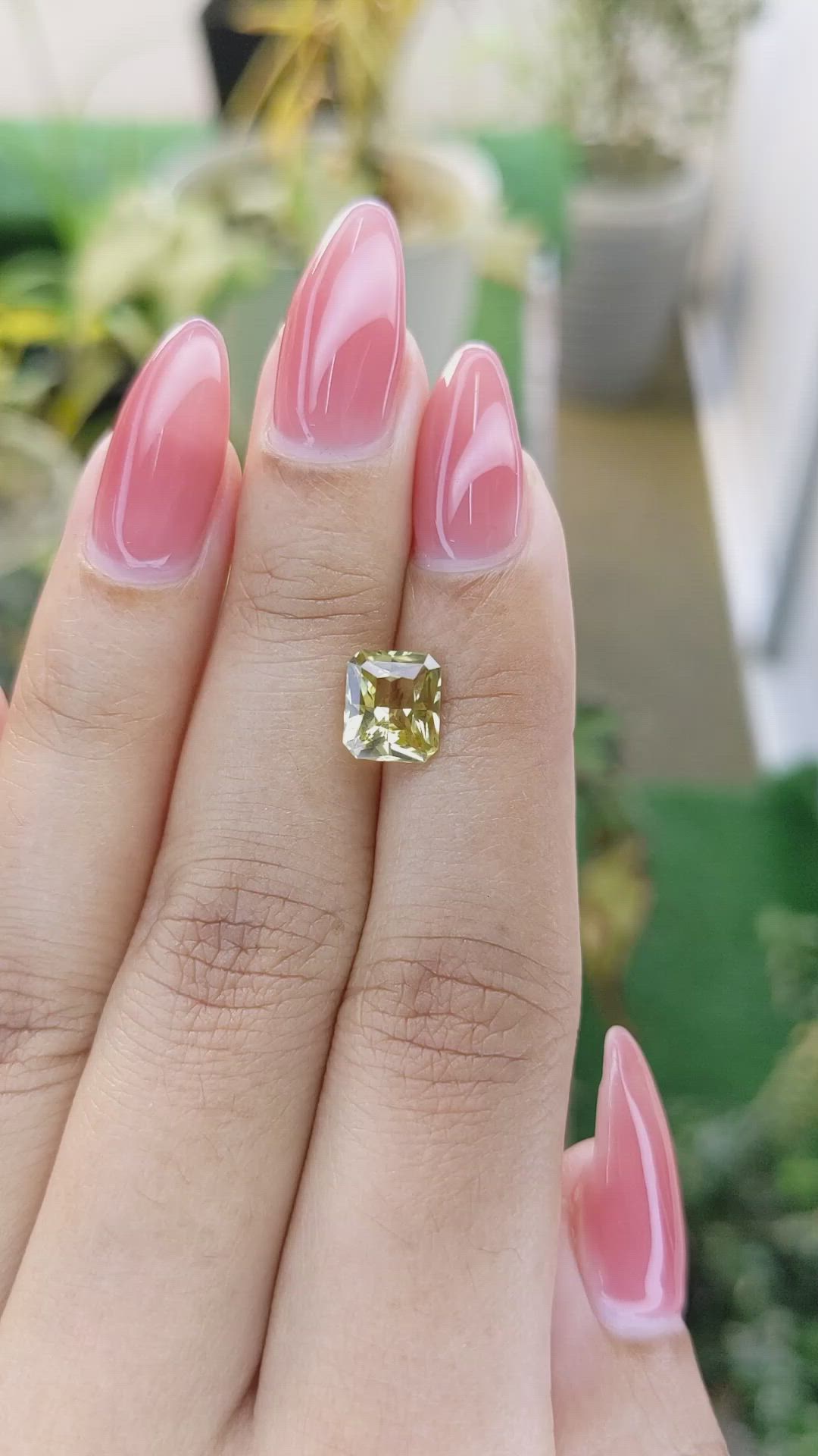 1.96 Ct. Chrysoberyl from Ceylon (Sri Lanka) Size Video