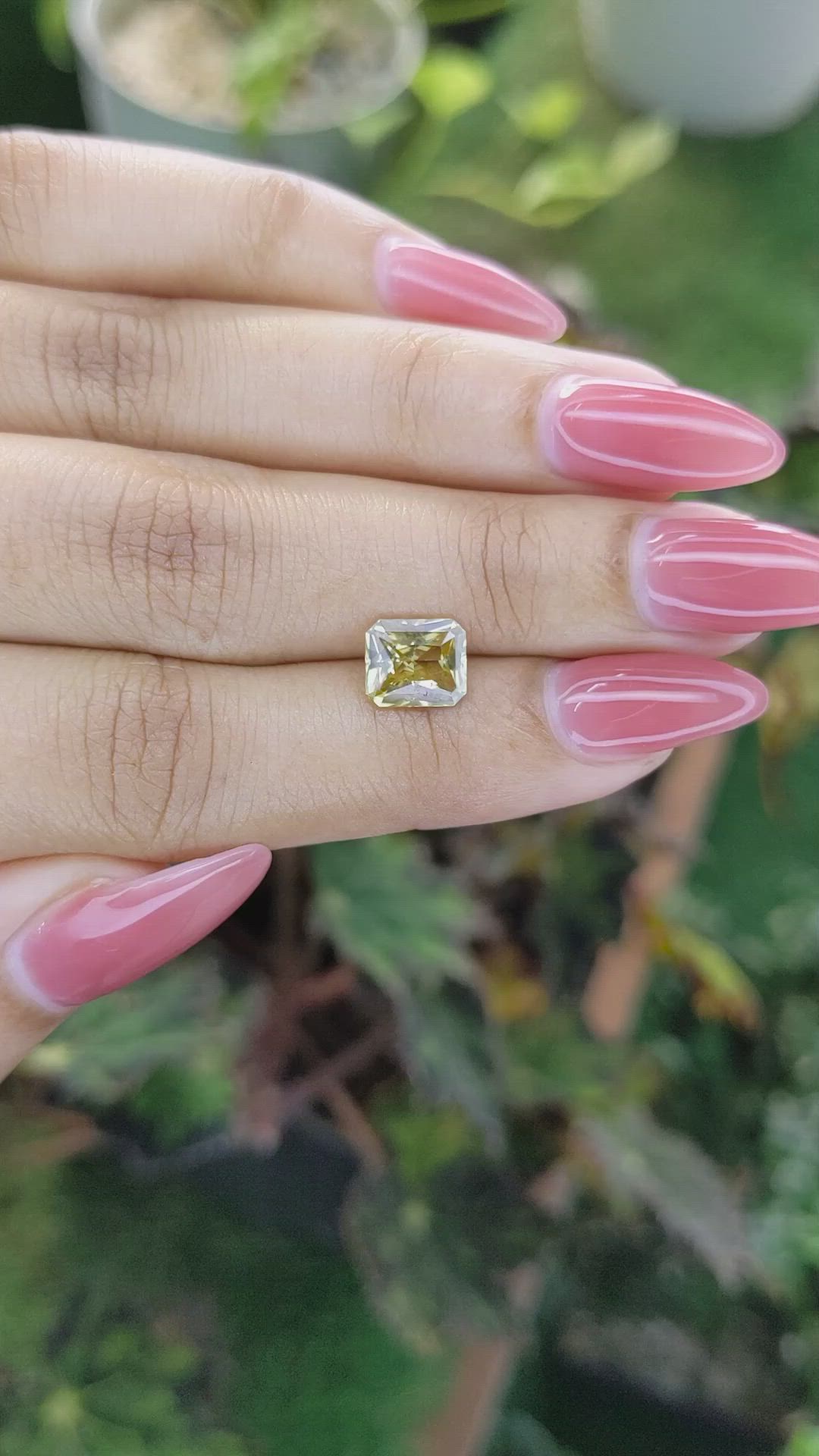 1.96 Ct. Chrysoberyl from Ceylon (Sri Lanka) Size Video