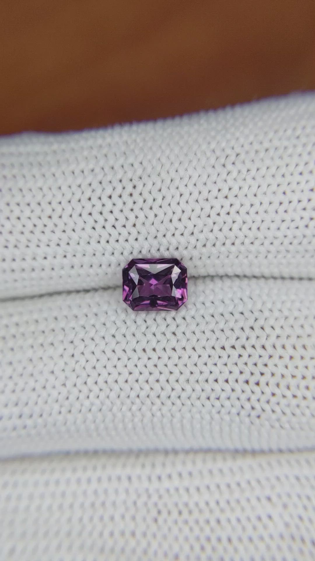 1.05 Ct. Spinel from Ceylon (Sri Lanka) Size Video