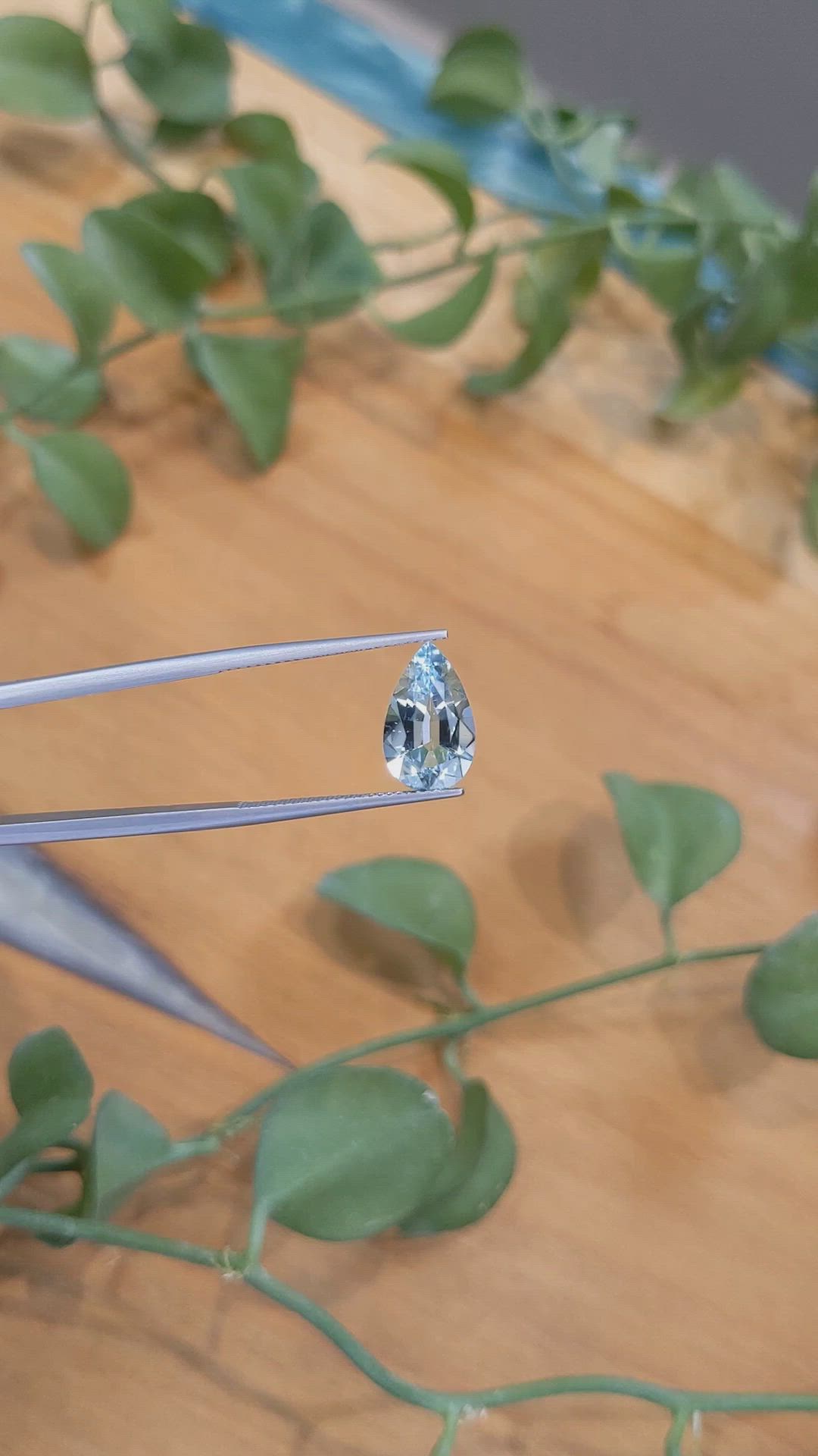 3.12 Ct. Aquamarine from Brazil Size Video