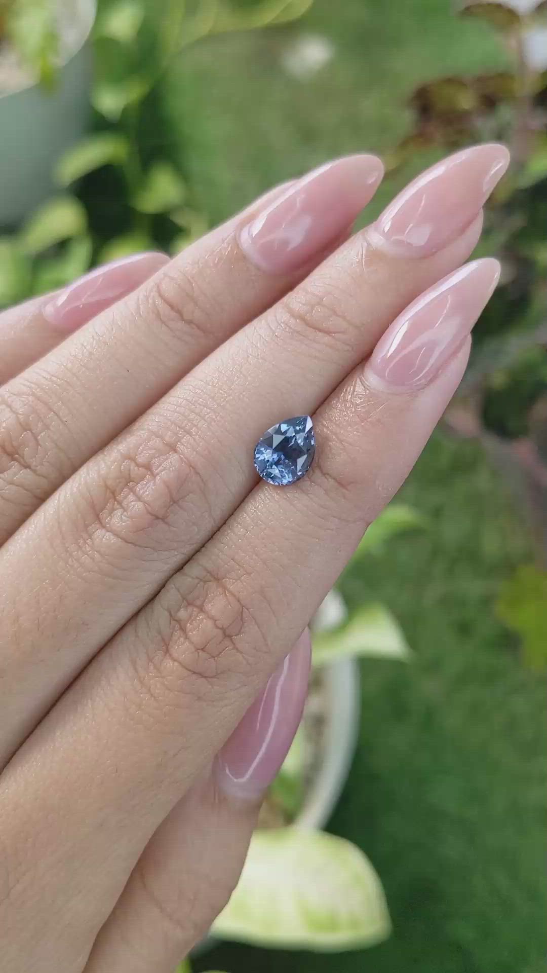 1.95 Ct. Spinel from Ceylon (Sri Lanka) Size Video