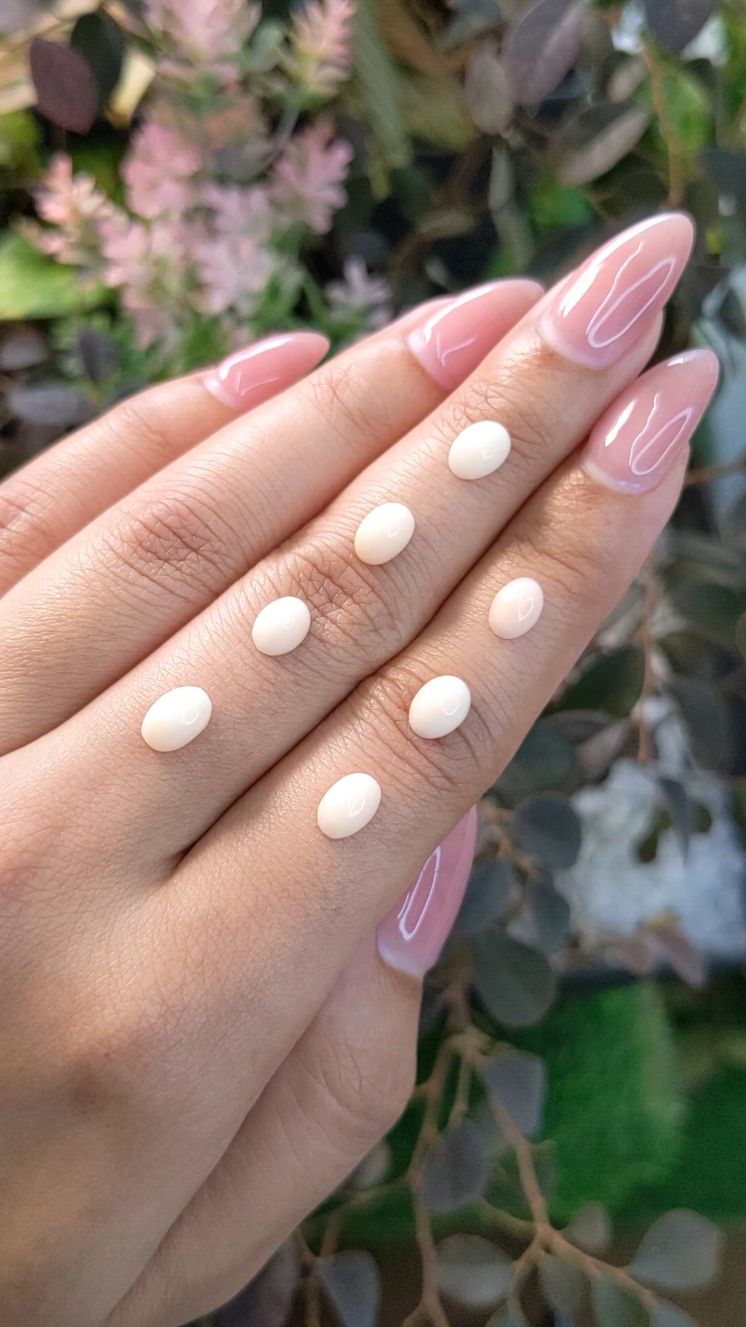 5.06 Ct. Cabochon Coral from Italy Size Video