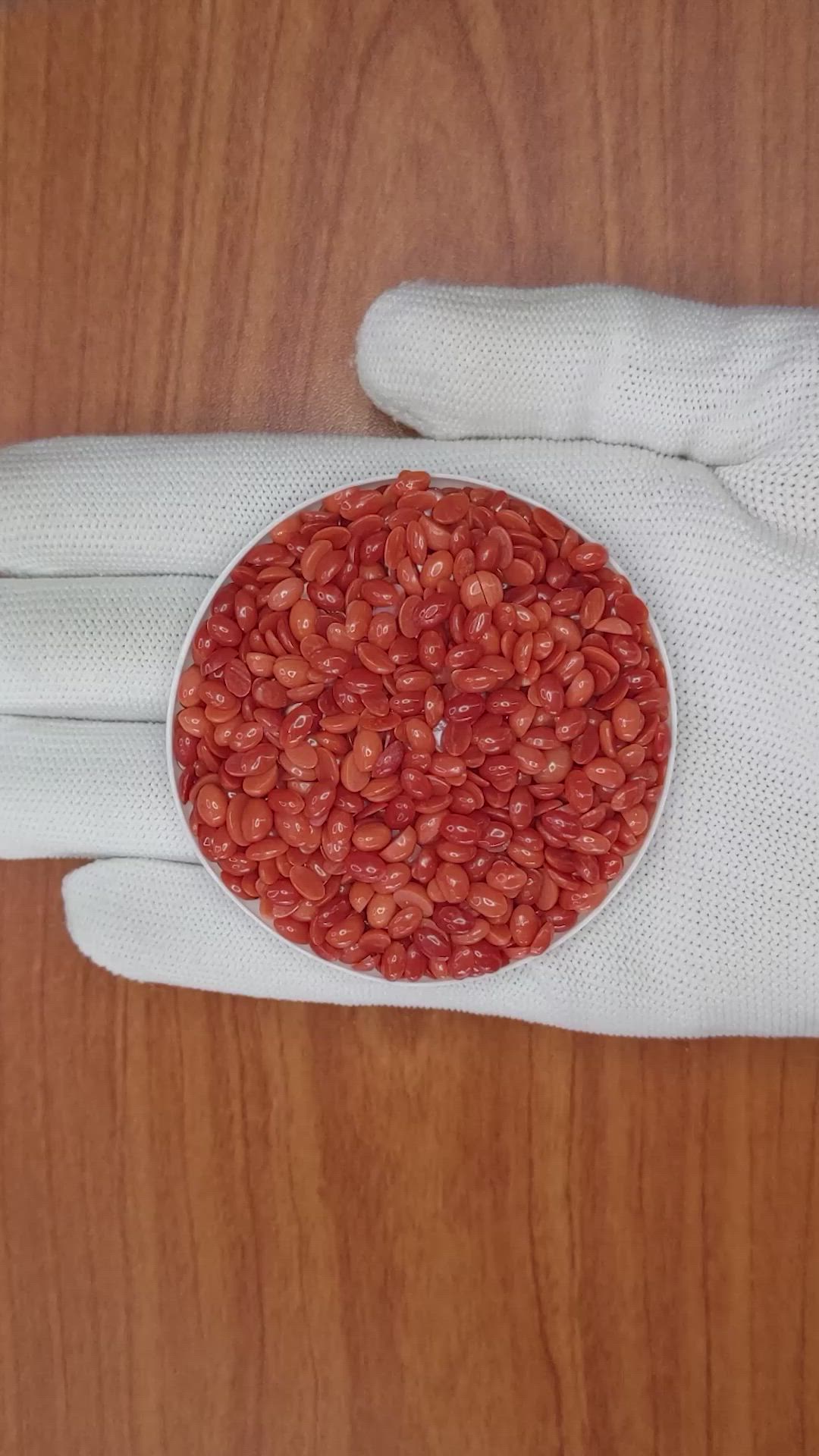 141.75 Ct. Cabochon Coral from Italy Size Video