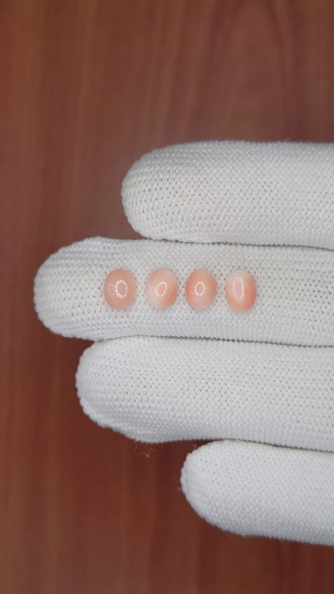 2.36 Ct. Cabochon Coral from Italy Size Video