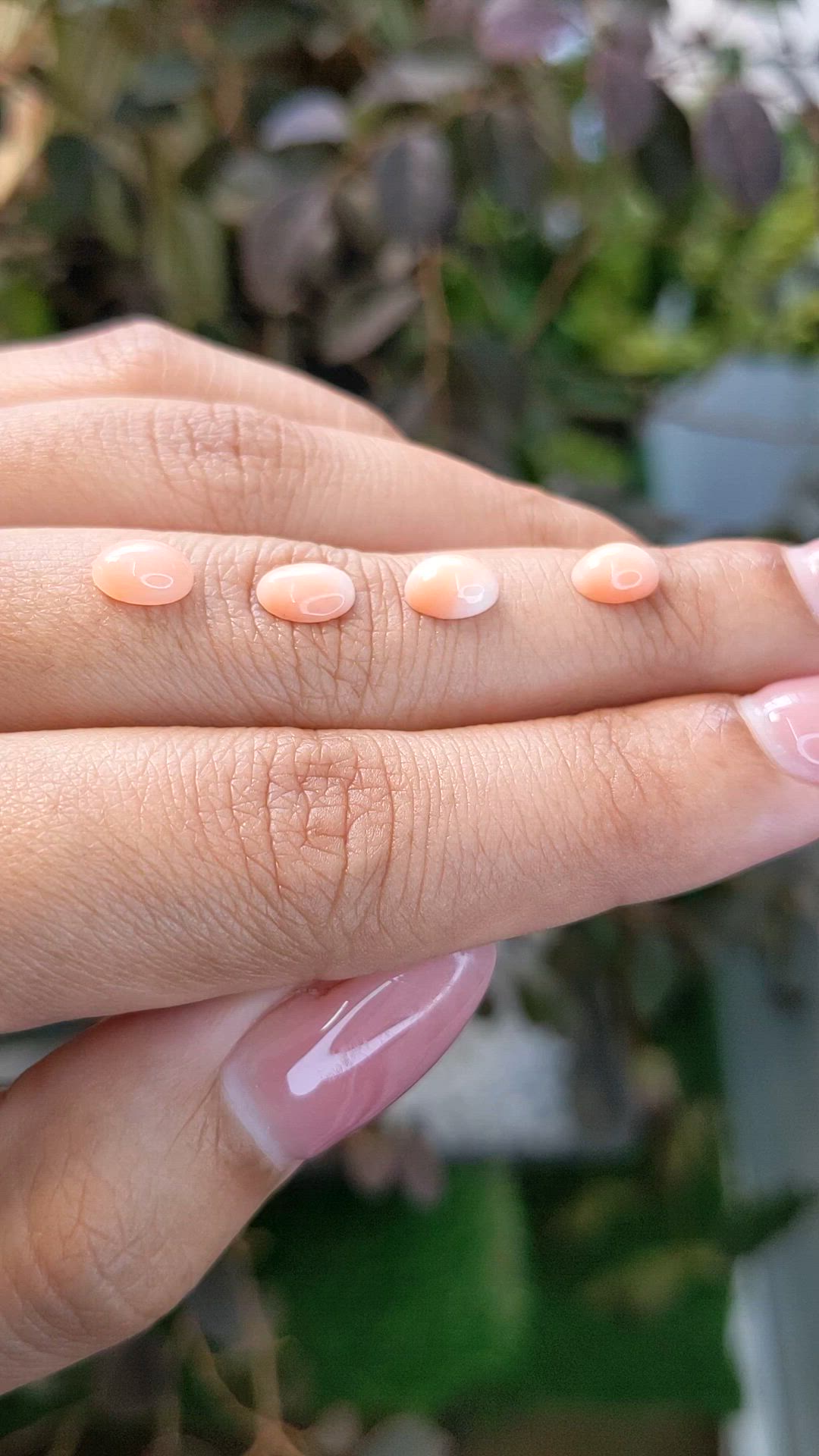 2.36 Ct. Cabochon Coral from Italy Size Video