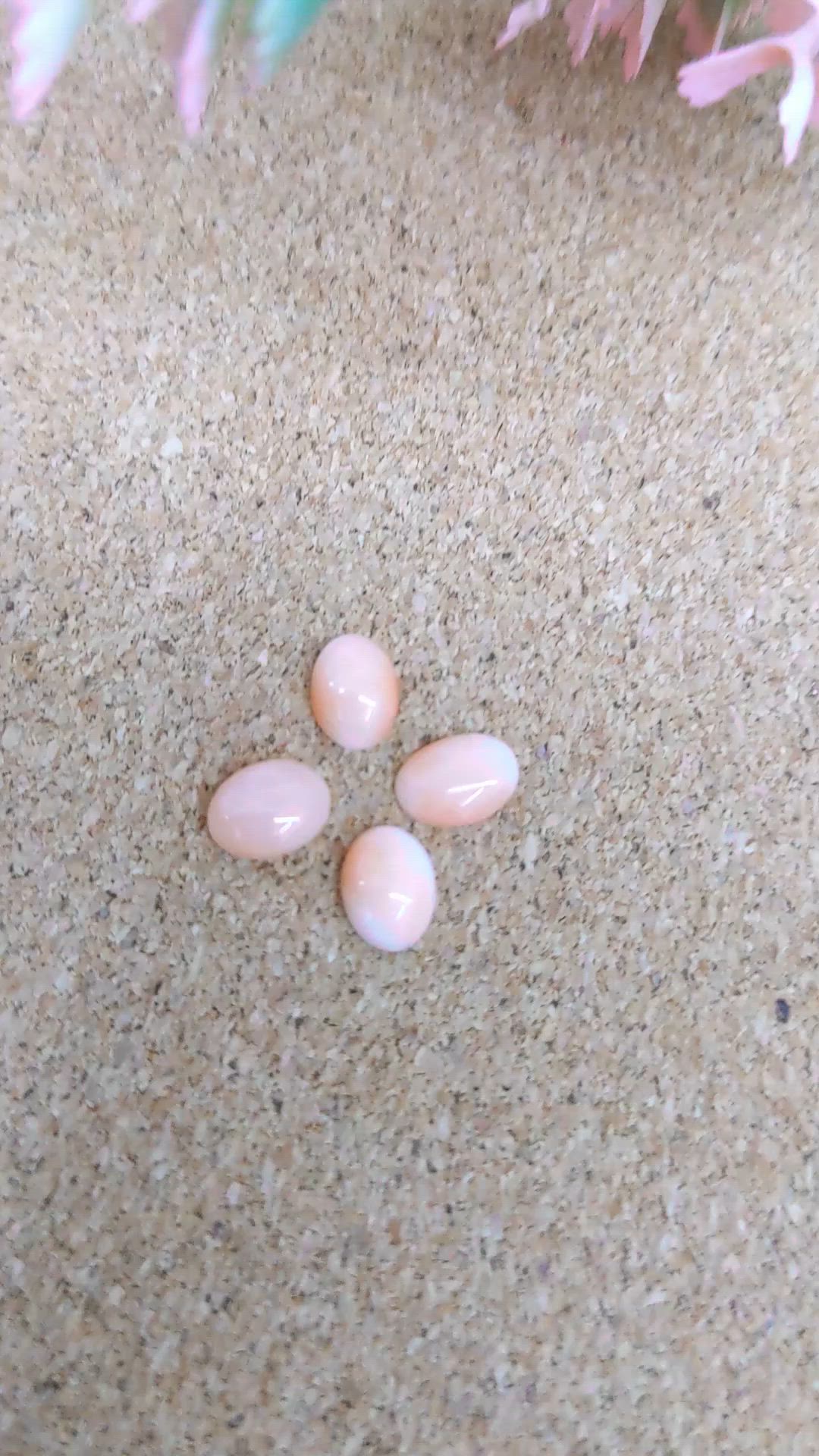 2.36 Ct. Cabochon Coral from Italy Size Video