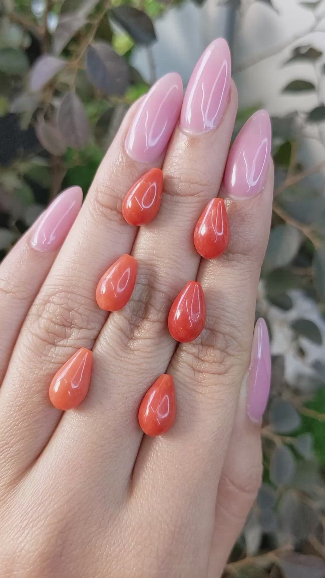 23.70 Ct. Coral from Italy Size Video