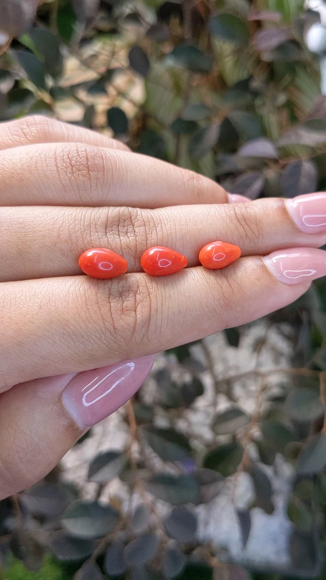 6.40 Ct. Coral from Italy Size Video