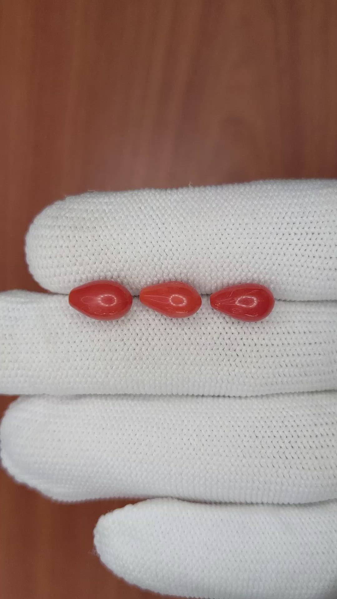 6.40 Ct. Coral from Italy Size Video