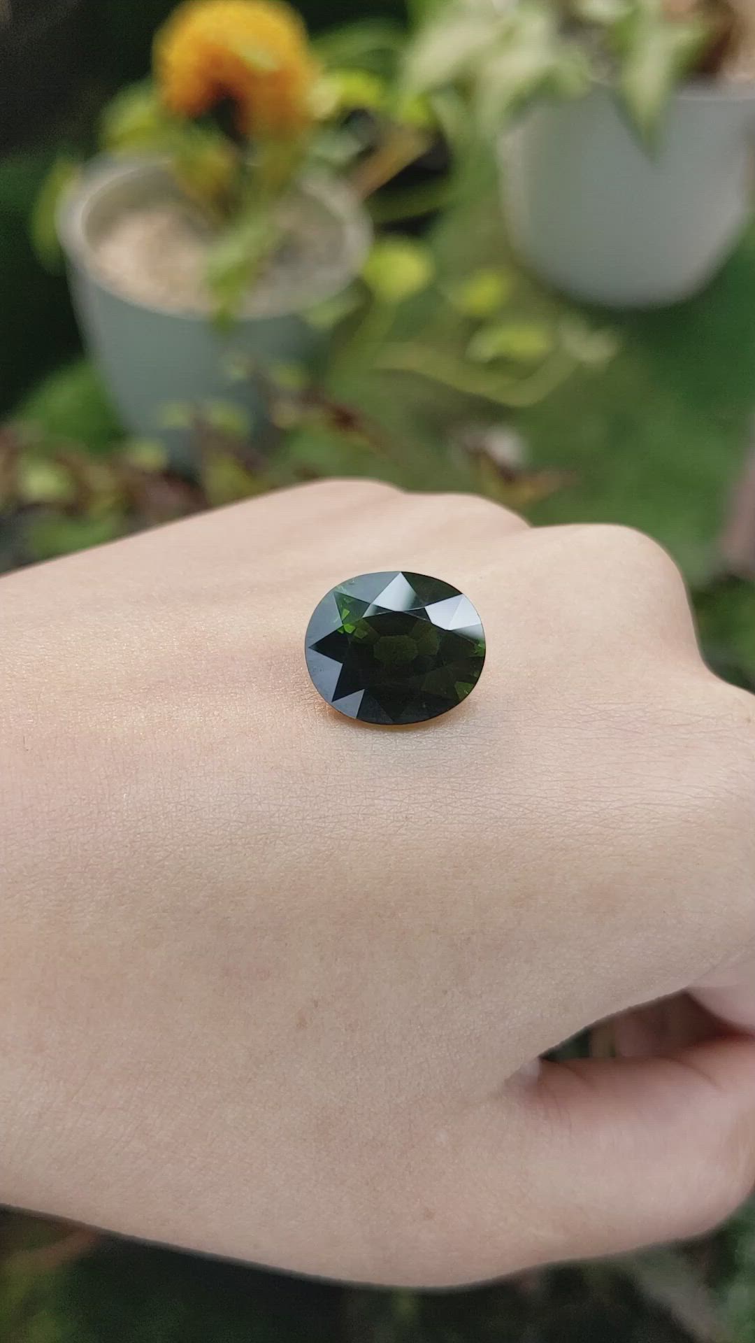 9.41 Ct. Tourmaline from Ceylon (Sri Lanka) Size Video