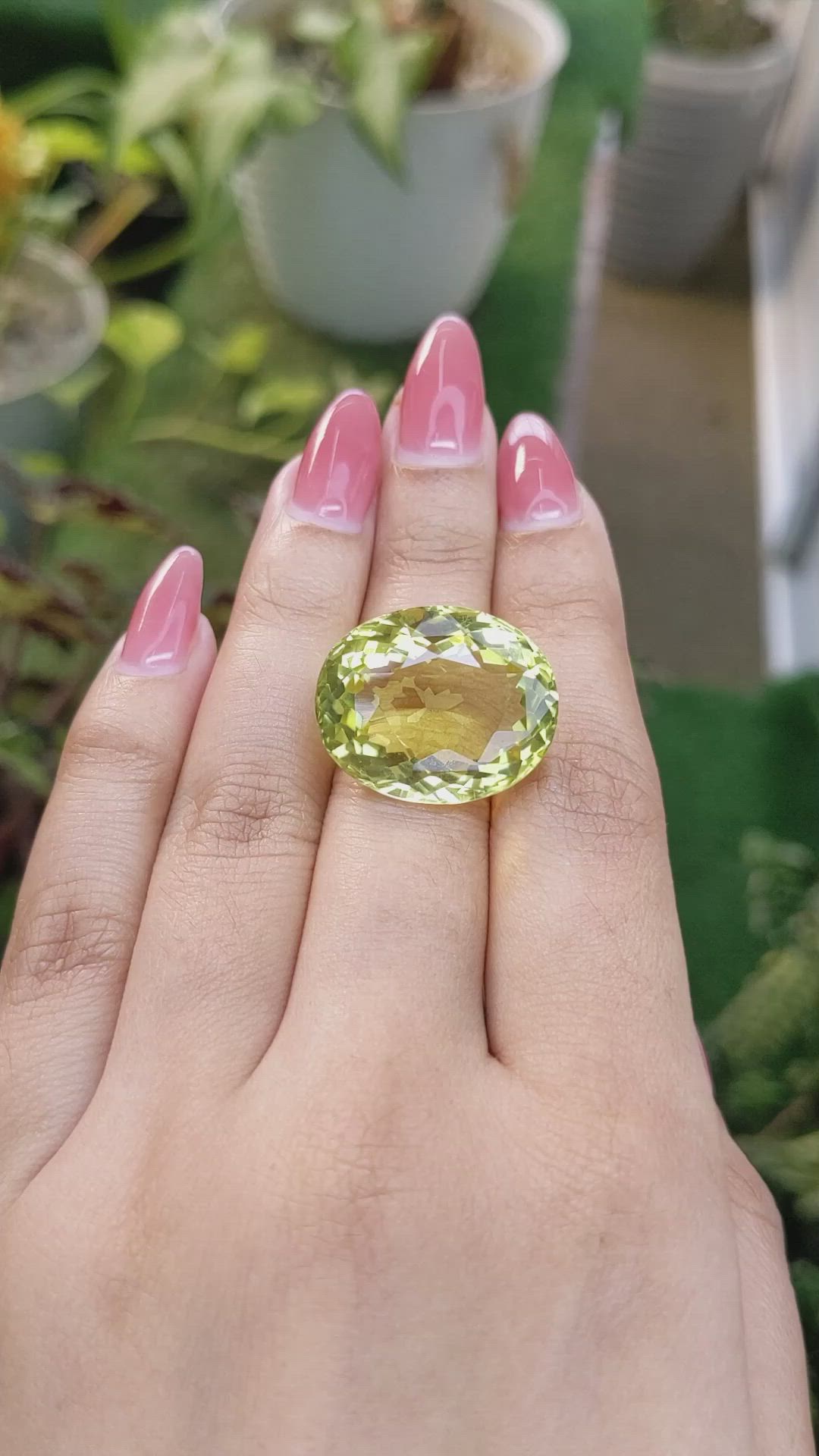 28.79 Ct. Quartz from Madagascar Size Video