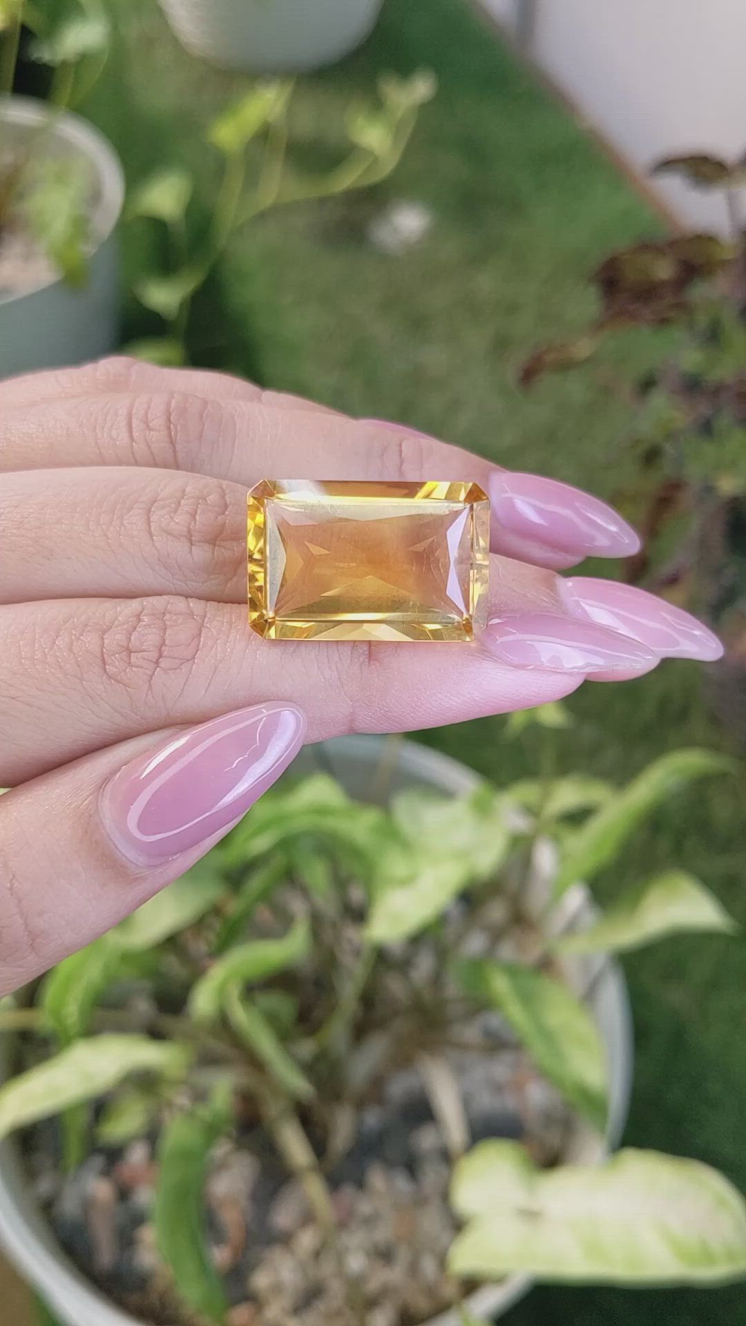 29.23 Ct. Citrine from Brazil Size Video