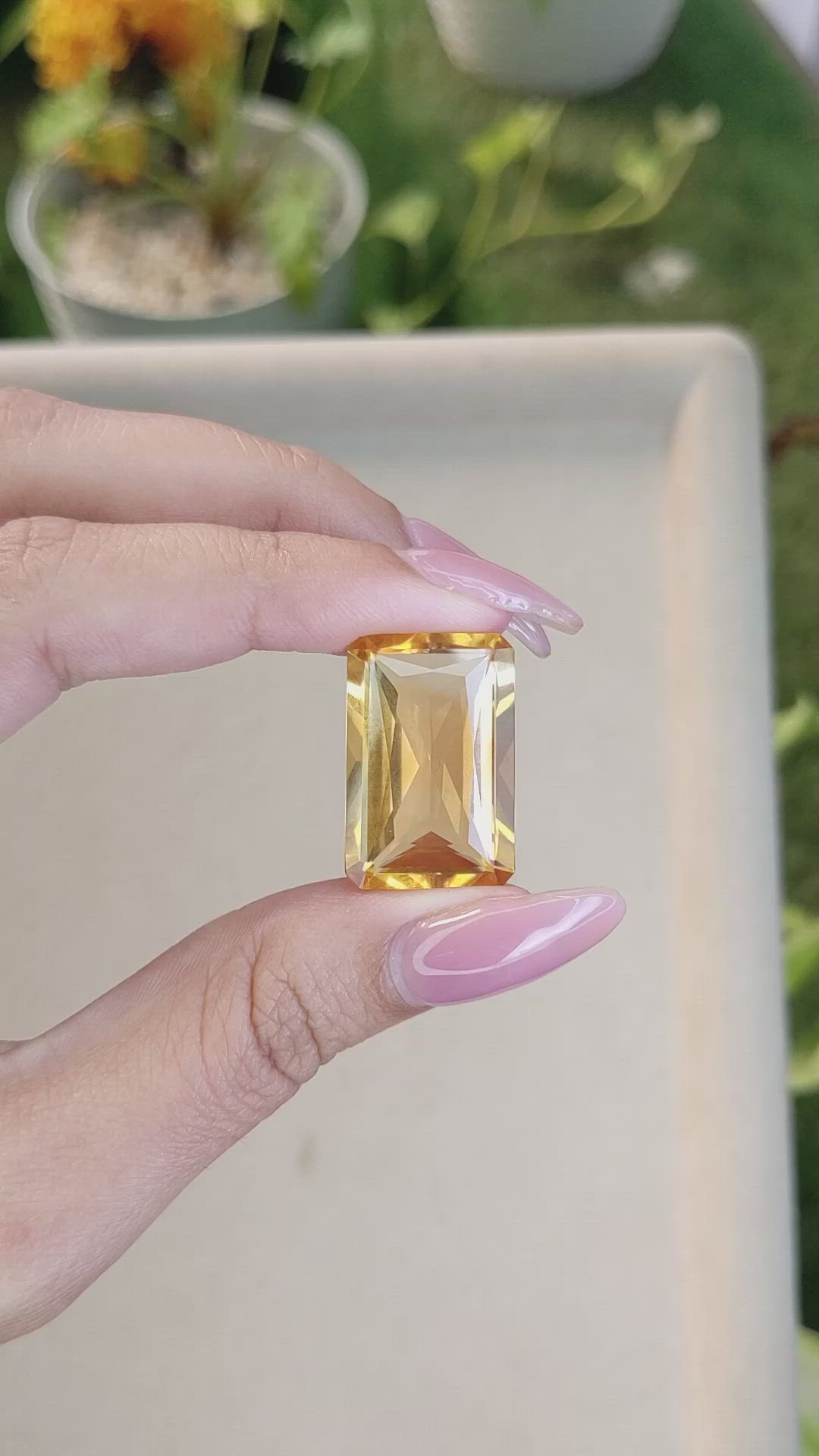 29.23 Ct. Citrine from Brazil Size Video
