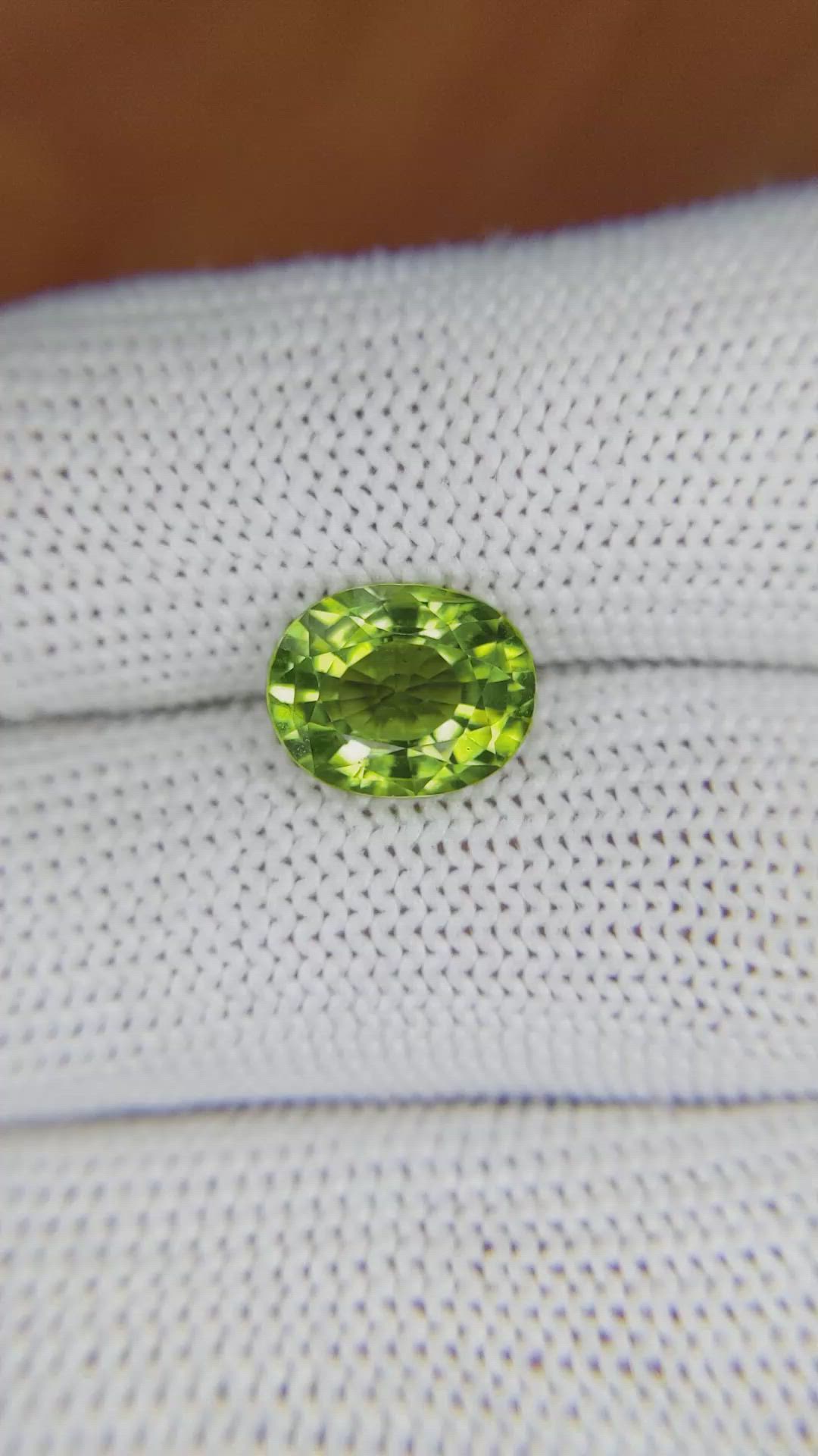 2.78 Ct. Peridot from Pakistan Size Video
