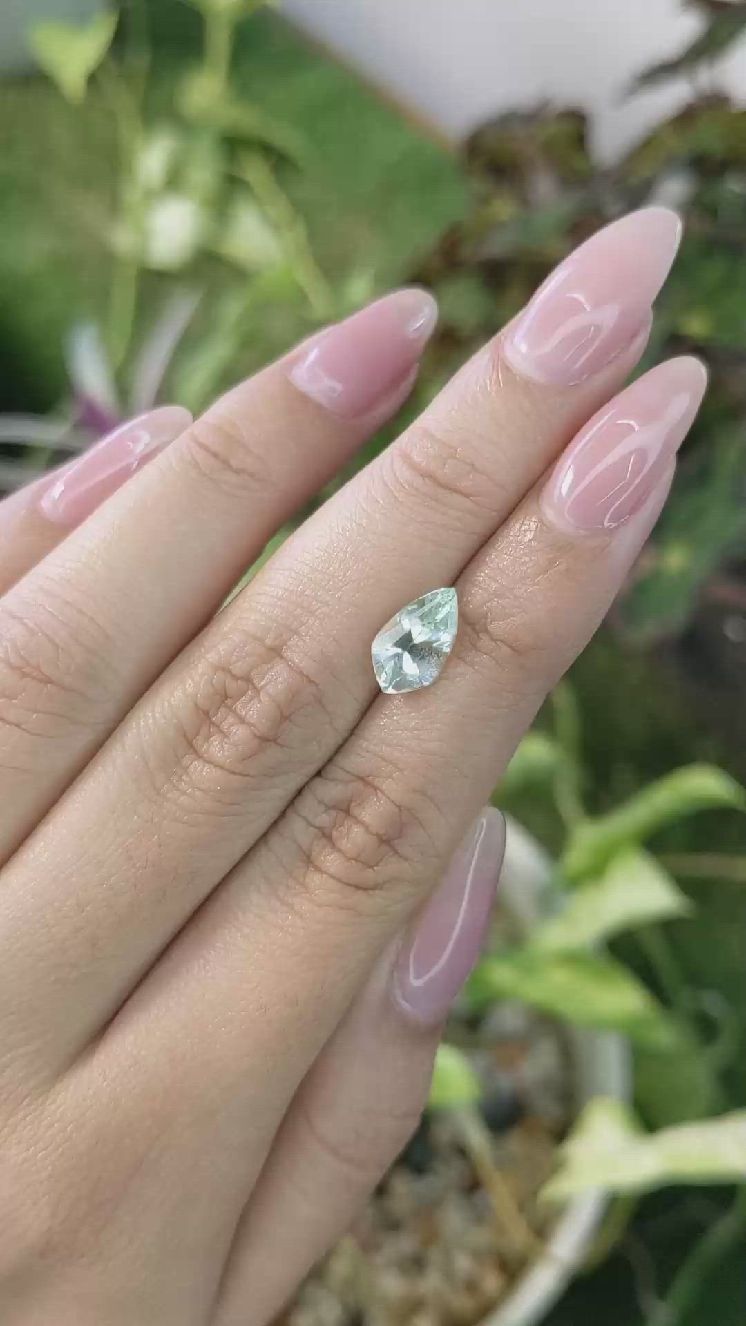 1.72 Ct. Tourmaline from Ceylon (Sri Lanka) Size Video