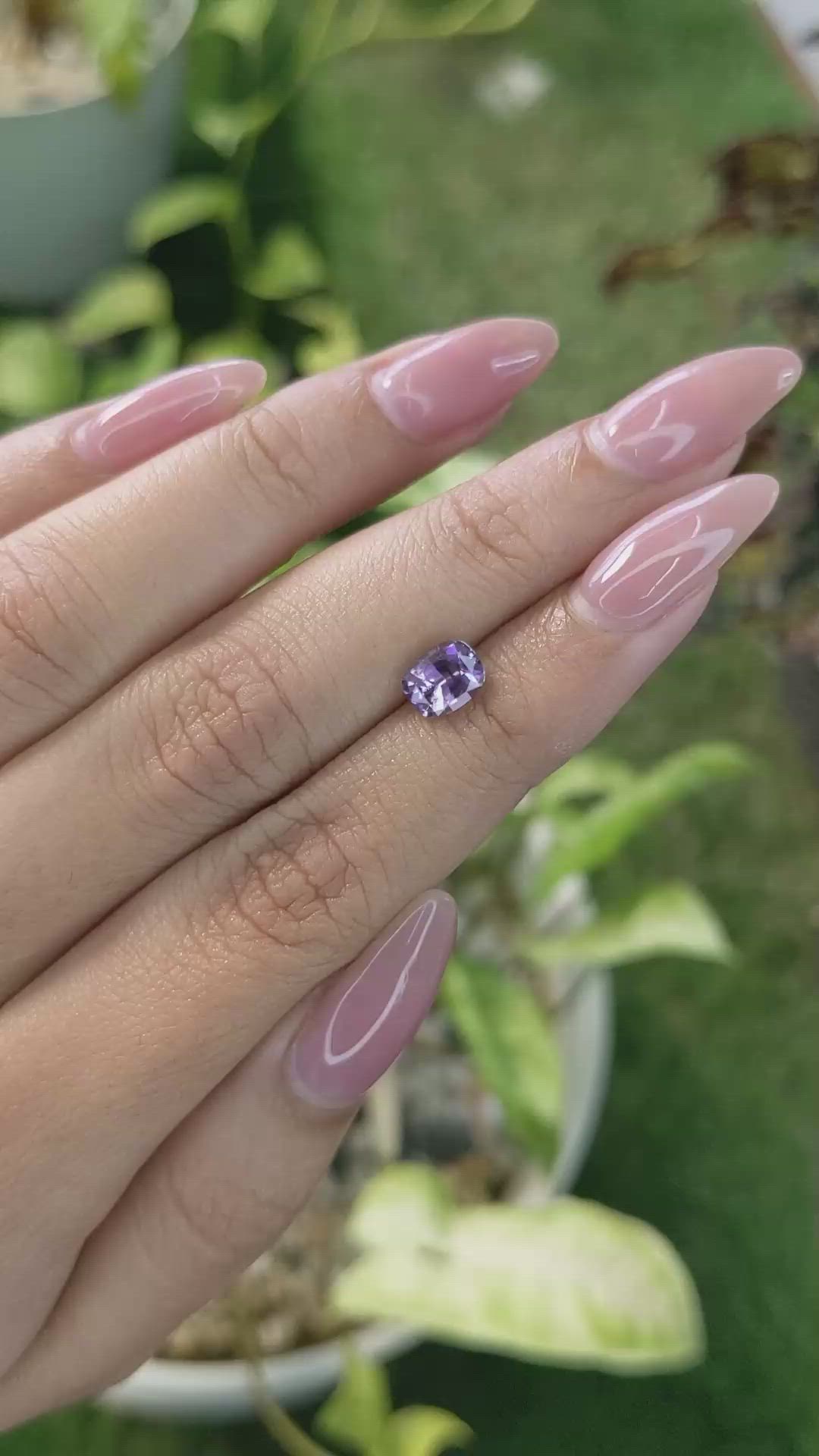 1.21 Ct. Spinel from Ceylon (Sri Lanka) Size Video