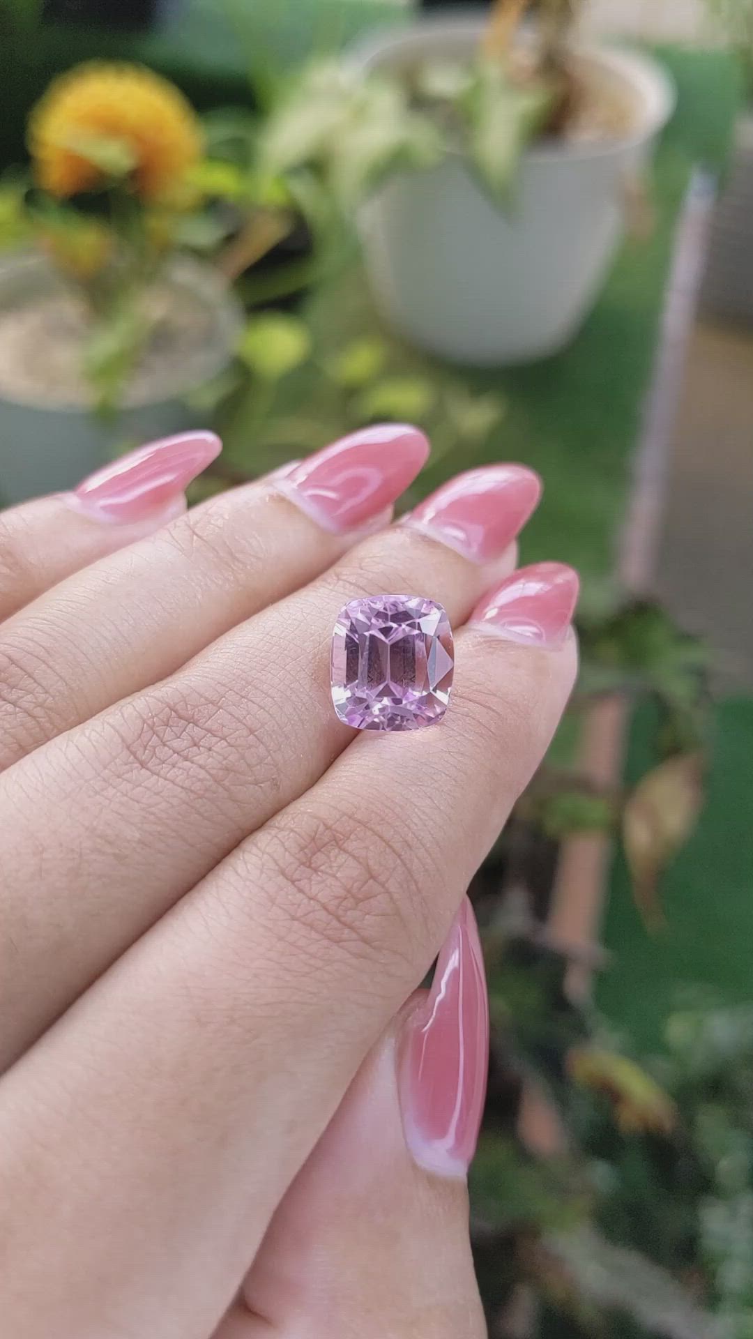 7.84 Ct. Kunzite from Brazil Size Video