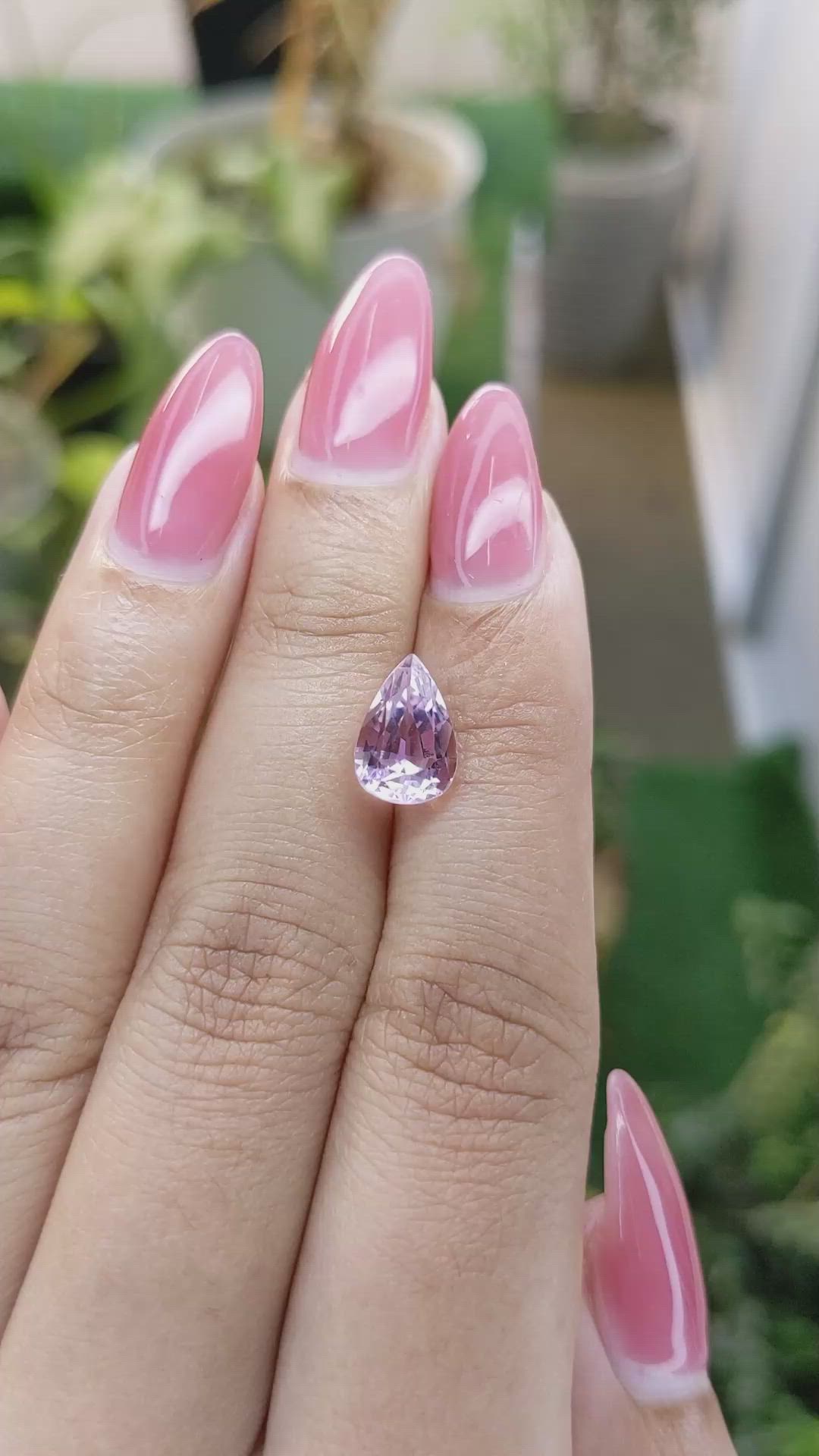 2.98 Ct. Kunzite from Brazil Size Video