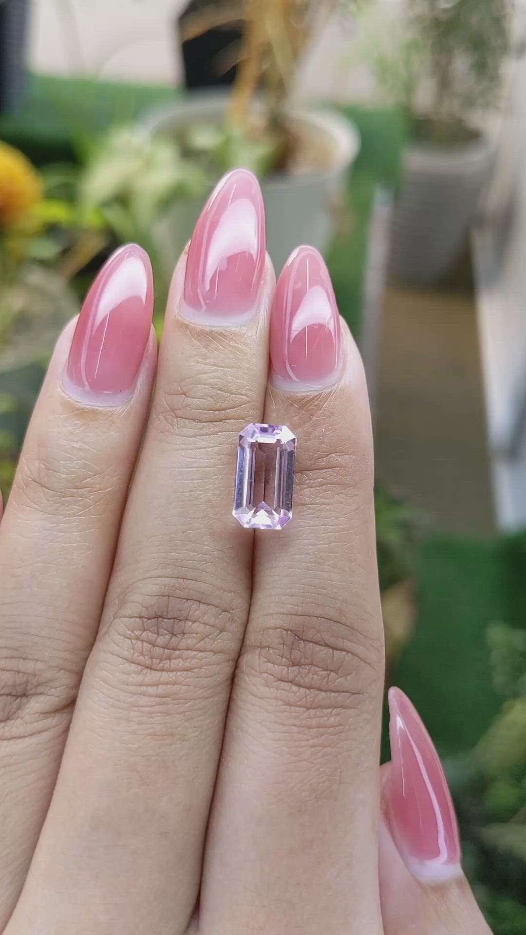 4.46 Ct. Kunzite from Brazil Size Video