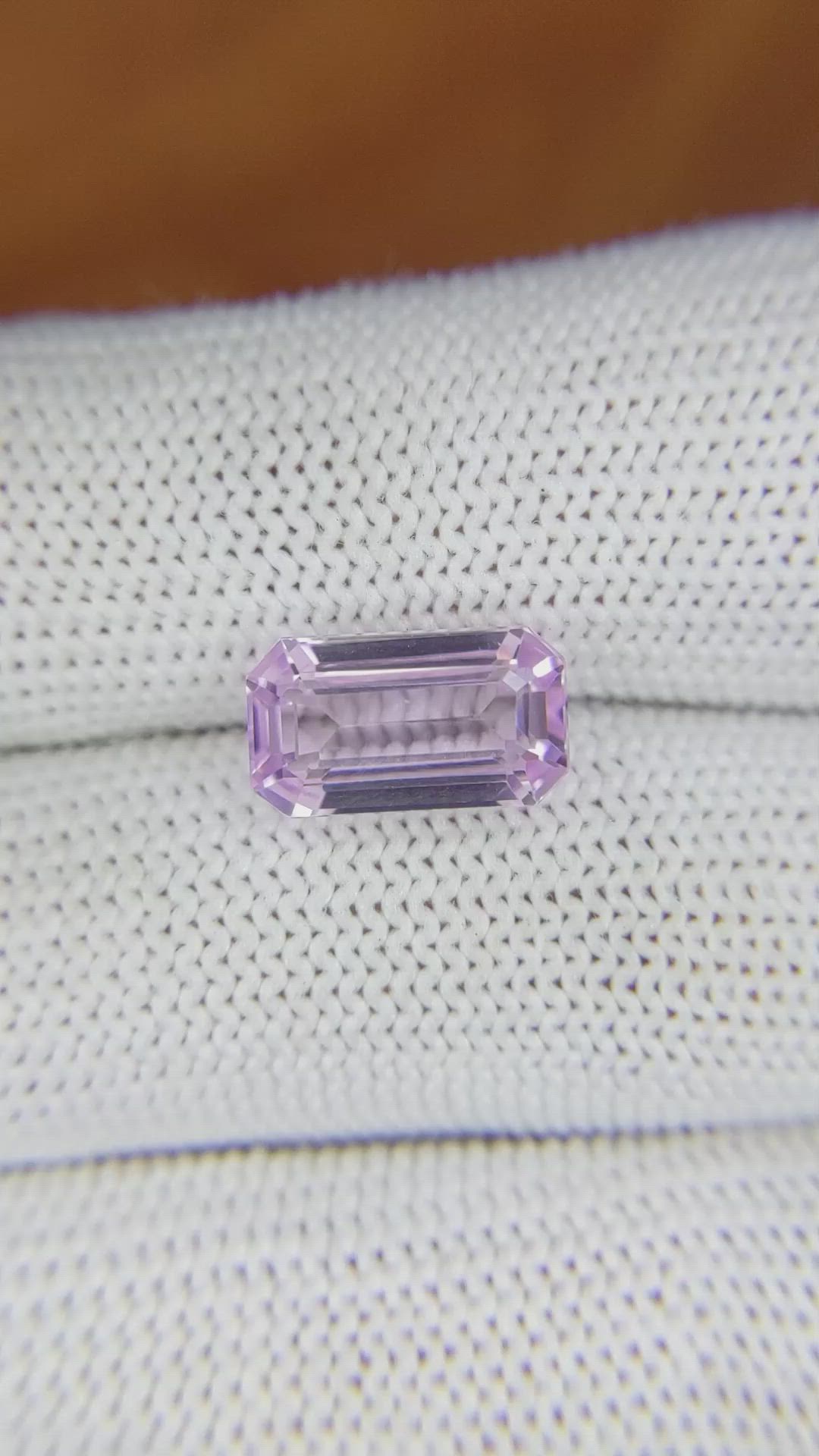 4.46 Ct. Kunzite from Brazil Size Video