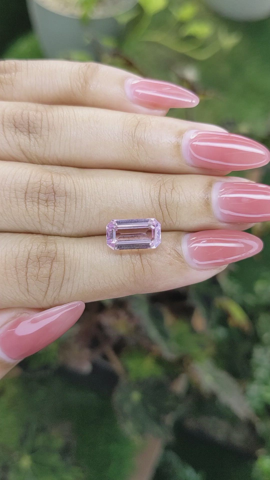 4.46 Ct. Kunzite from Brazil Size Video