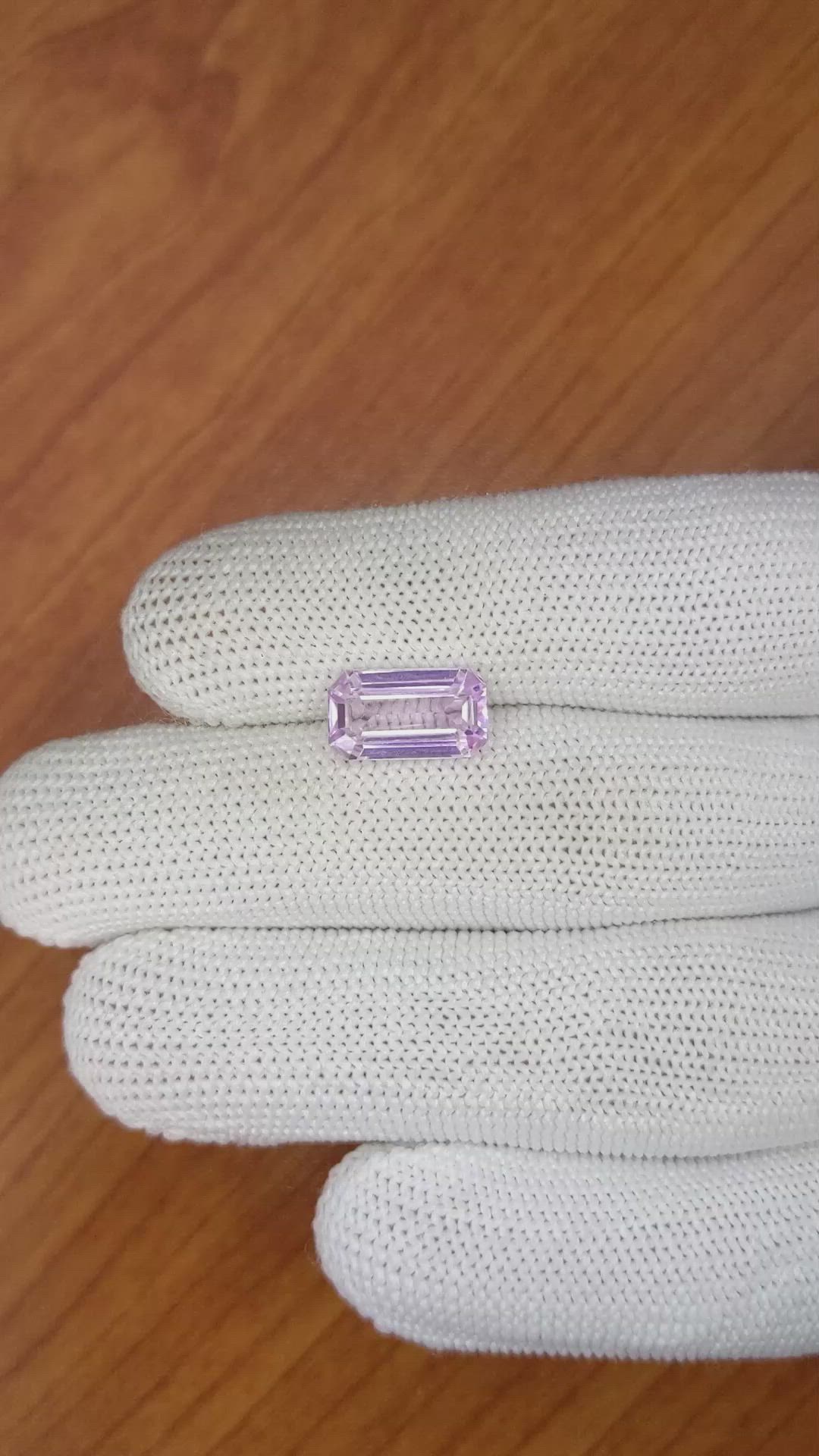 4.46 Ct. Kunzite from Brazil Size Video