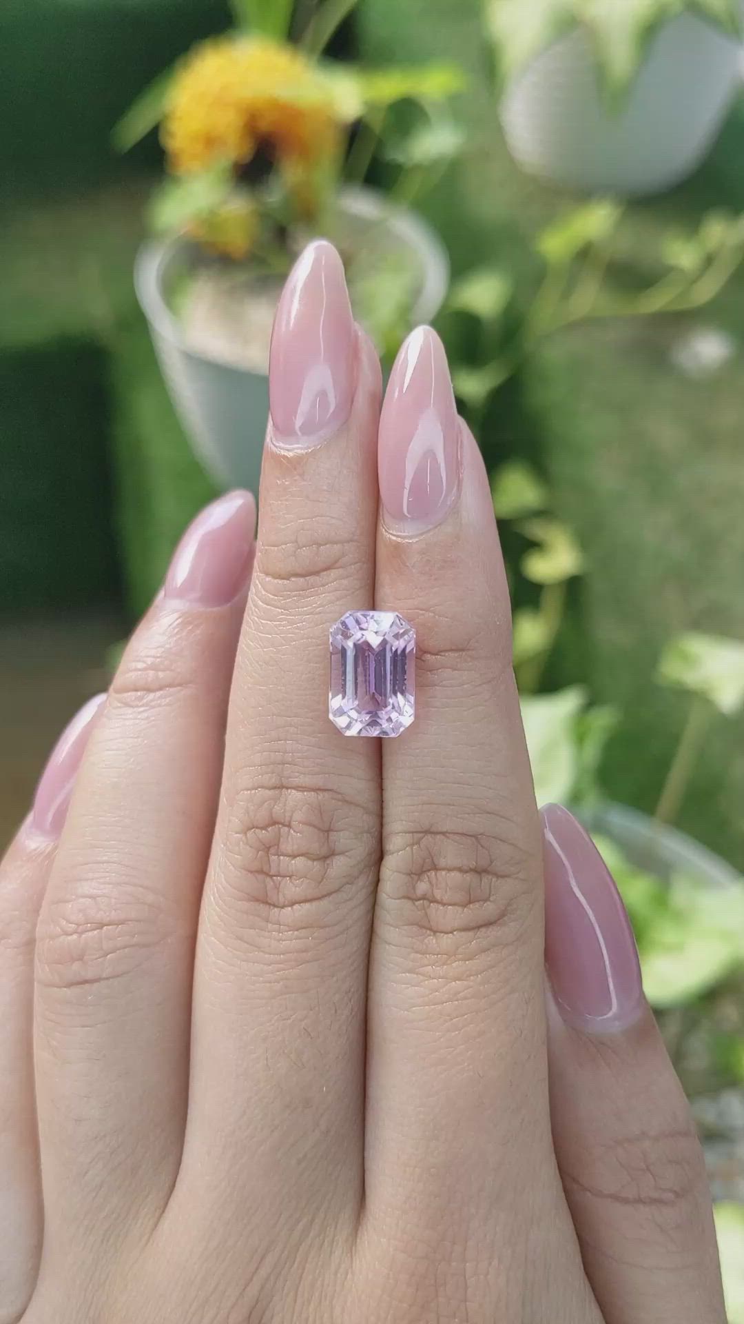 5.27 Ct. Kunzite from Brazil Size Video