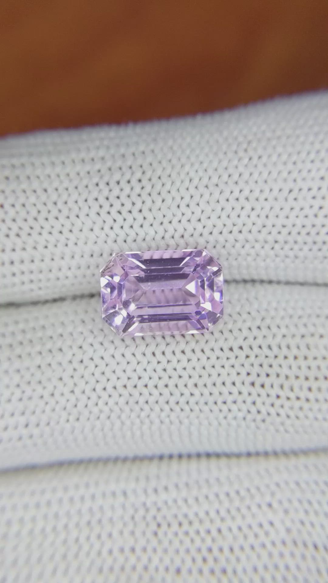 5.27 Ct. Kunzite from Brazil Size Video