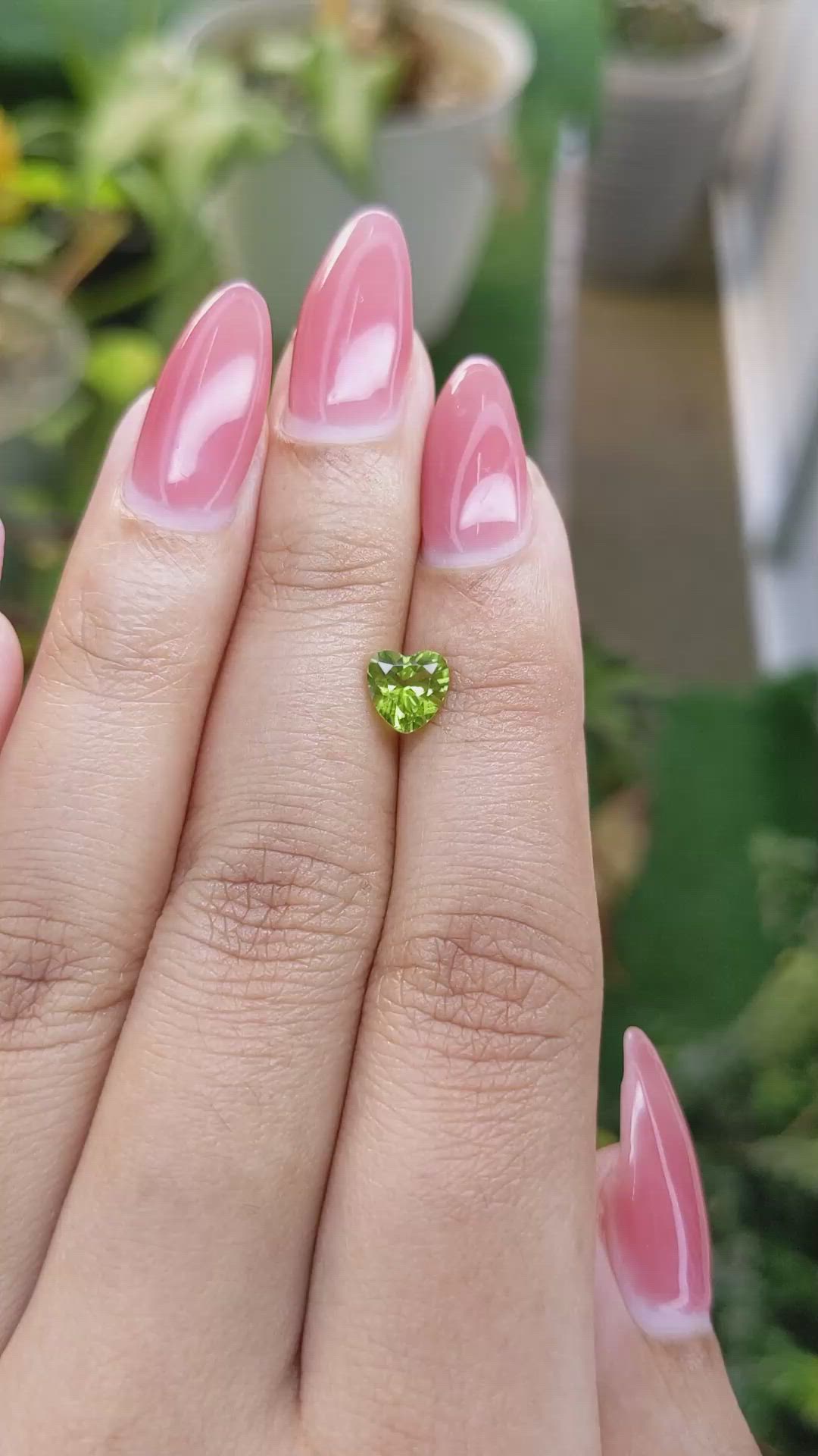 0.95 Ct. Peridot from Pakistan Size Video