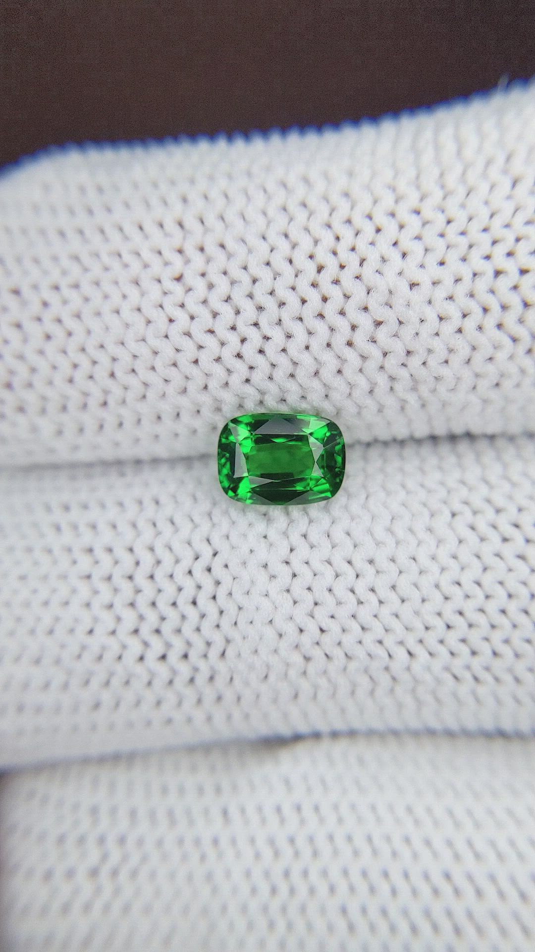 1.13 Ct. Tsavorite Garnet from Tanzania Size Video