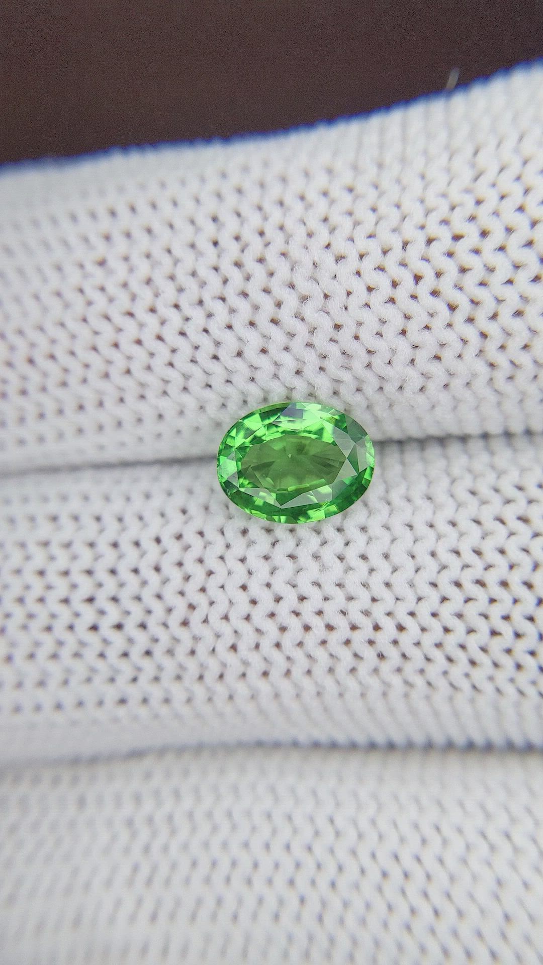 1.56 Ct. Tsavorite Garnet from Tanzania Size Video