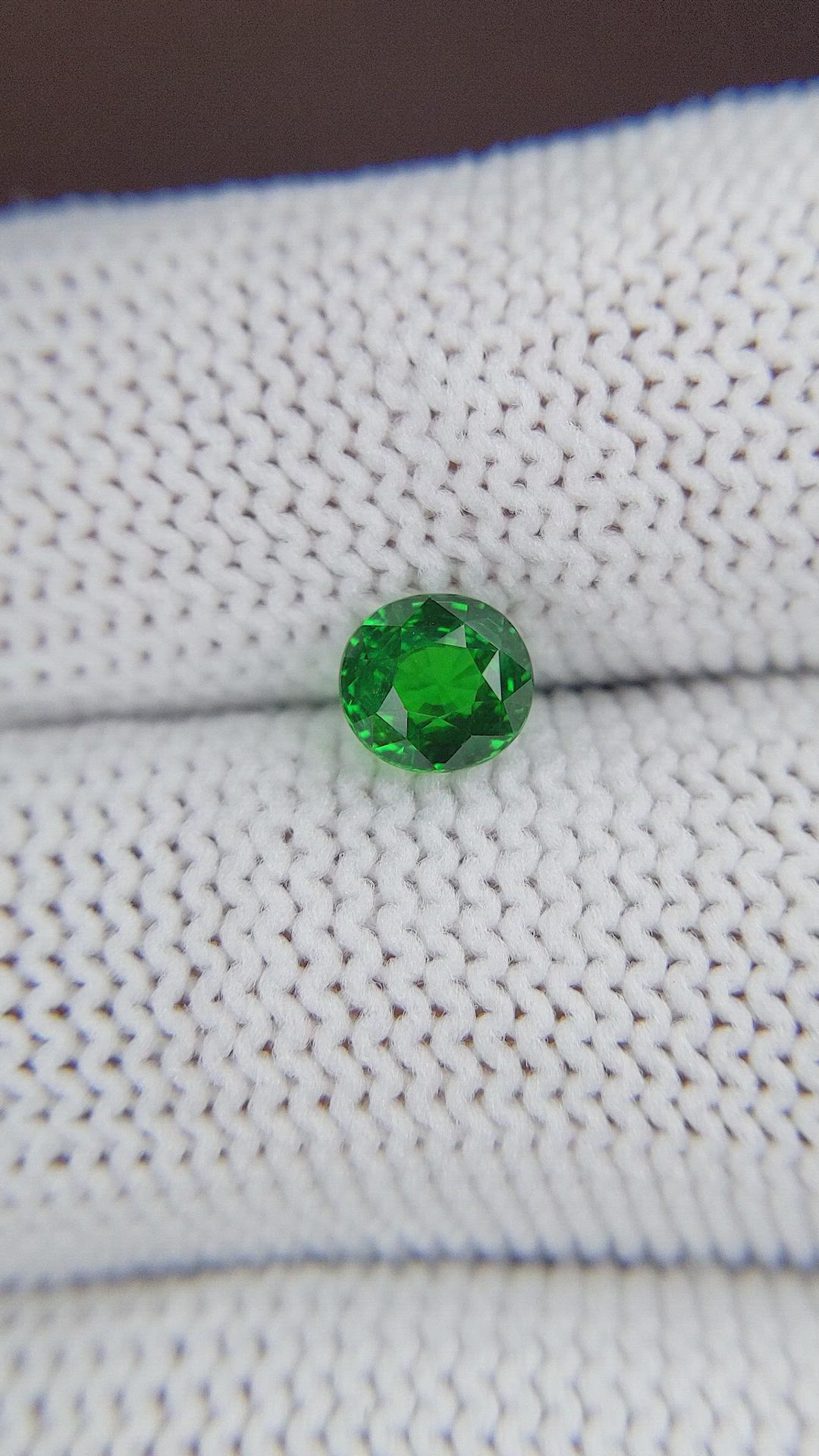 1.19 Ct. Tsavorite Garnet from Tanzania Size Video