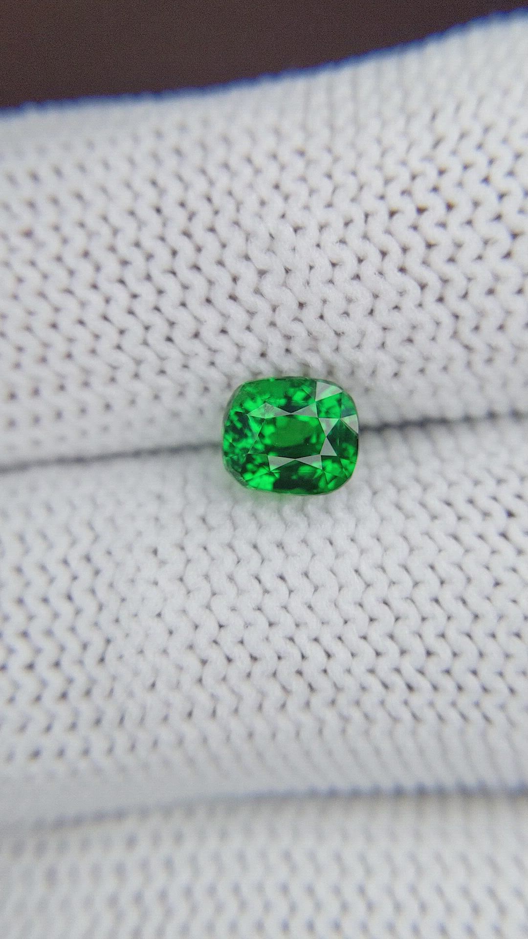 1.52 Ct. Tsavorite Garnet from Tanzania Size Video