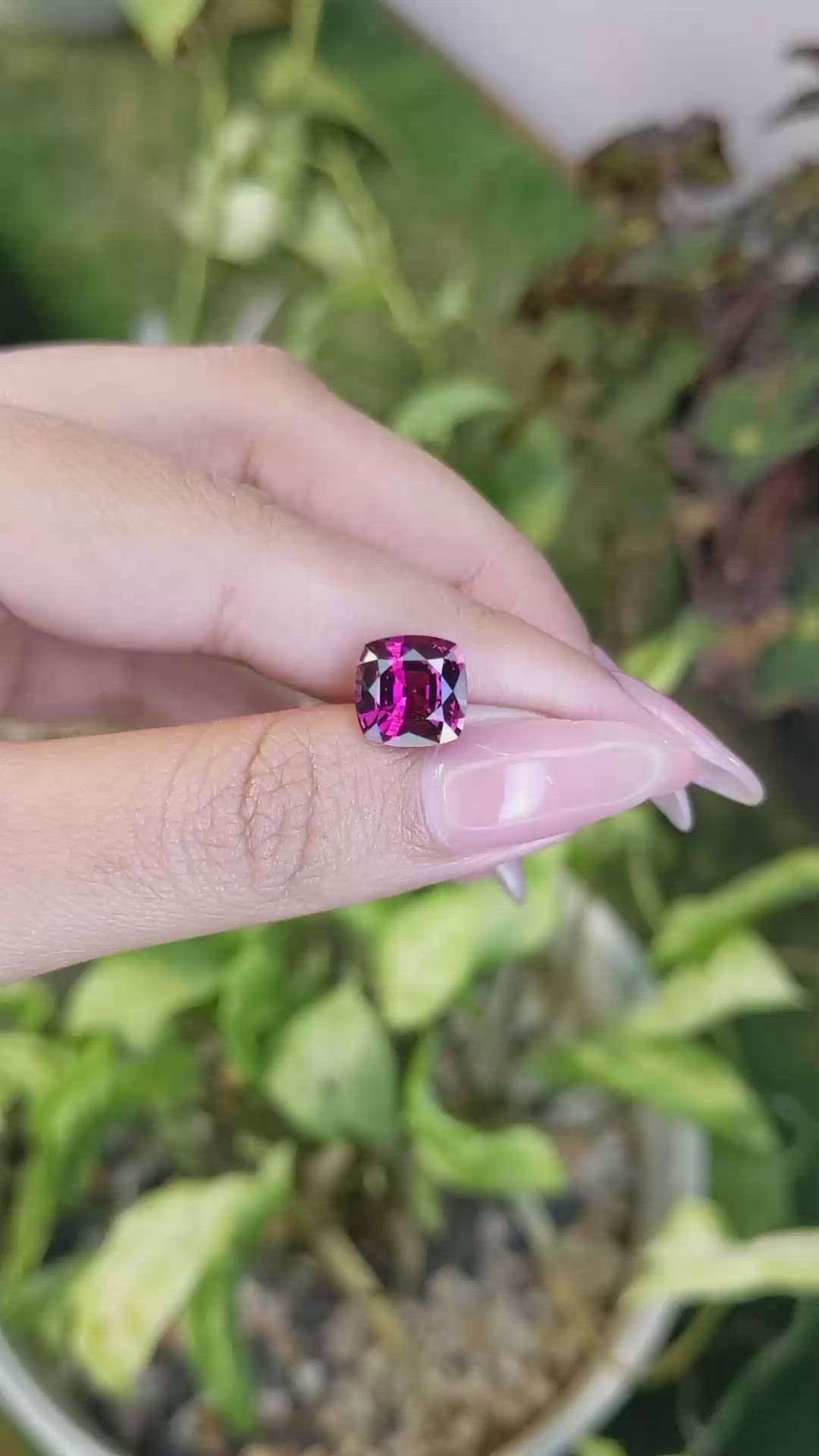4.53 Ct. Spinel from Ceylon (Sri Lanka) Size Video