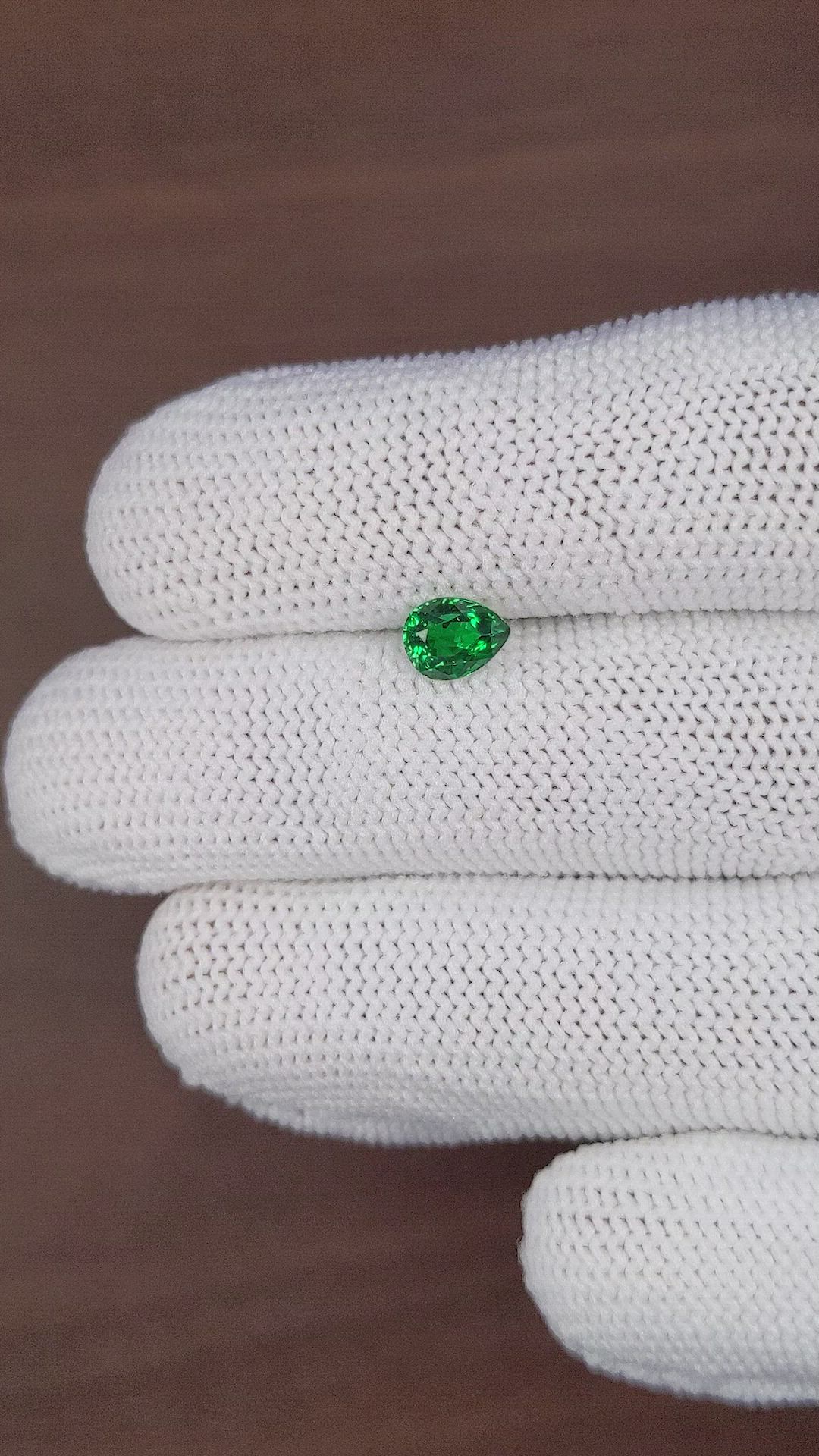 1.01 Ct. Tsavorite Garnet from Tanzania Size Video