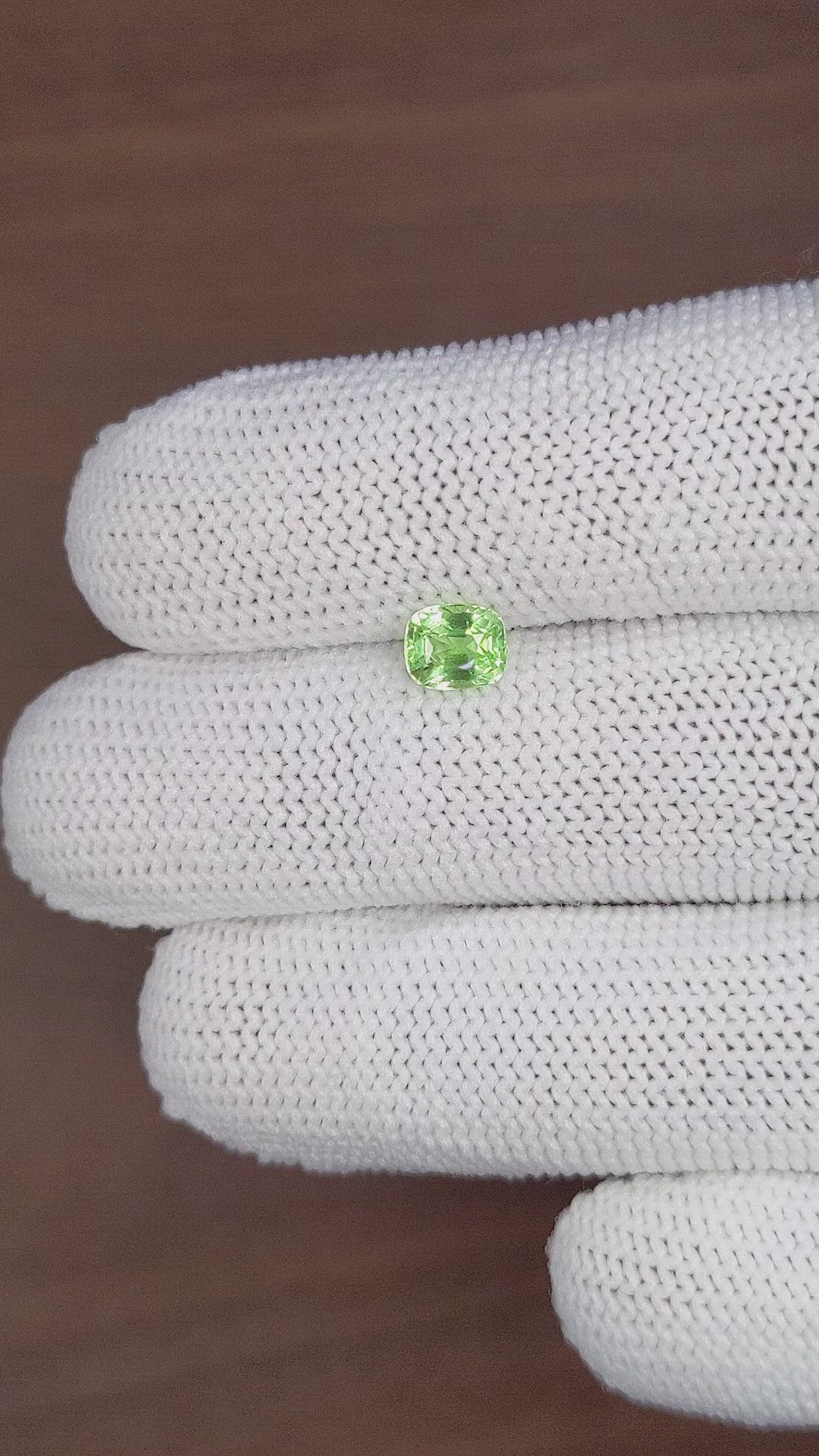 1.05 Ct. Tsavorite Garnet from Tanzania Size Video