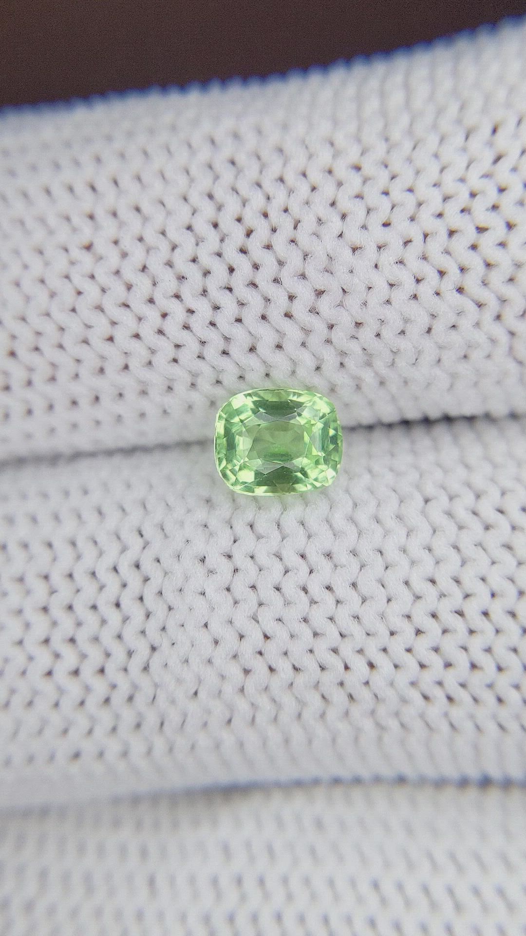 1.05 Ct. Tsavorite Garnet from Tanzania Size Video