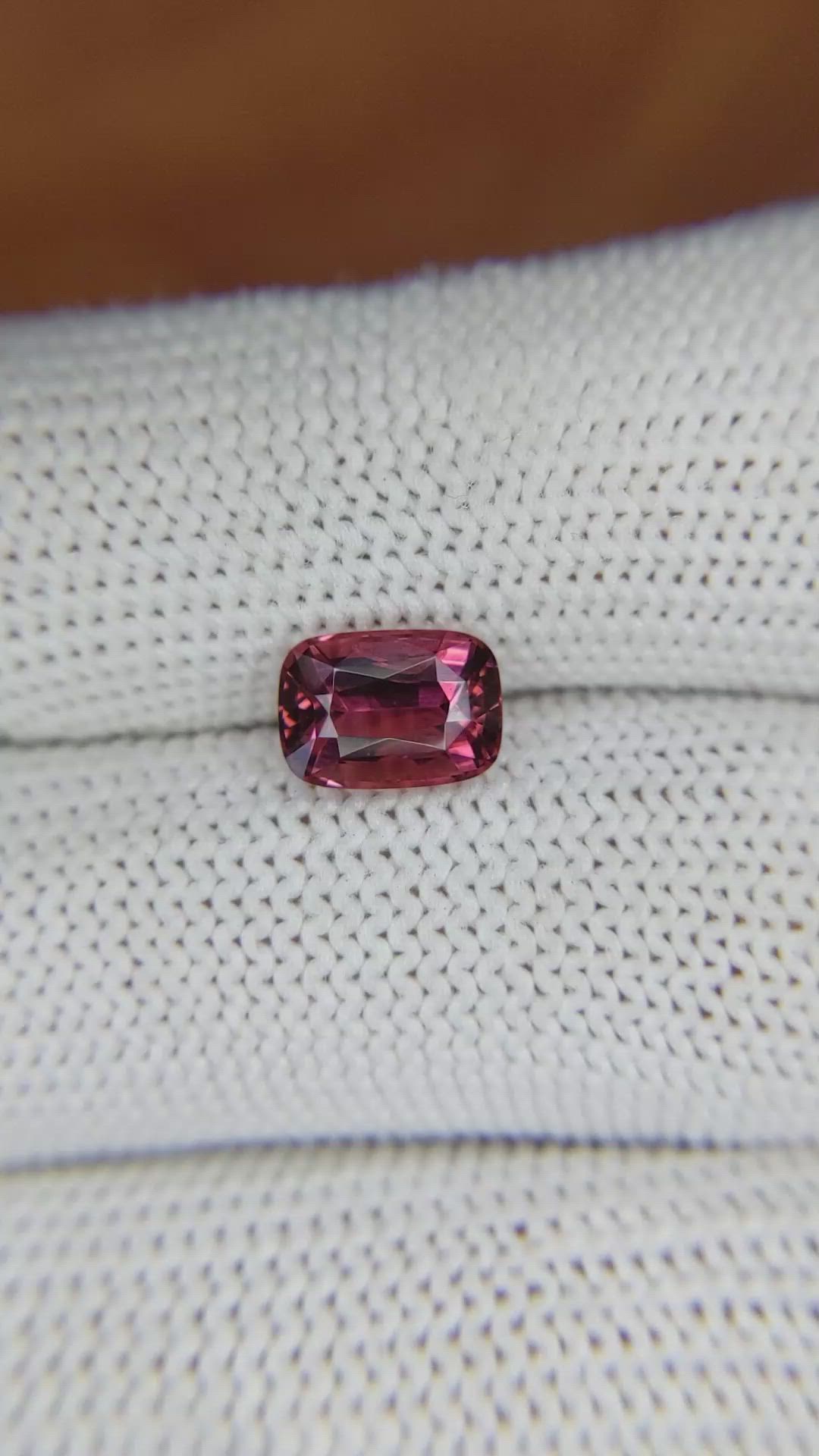 1.61 Ct. Tourmaline from Ceylon (Sri Lanka) Size Video