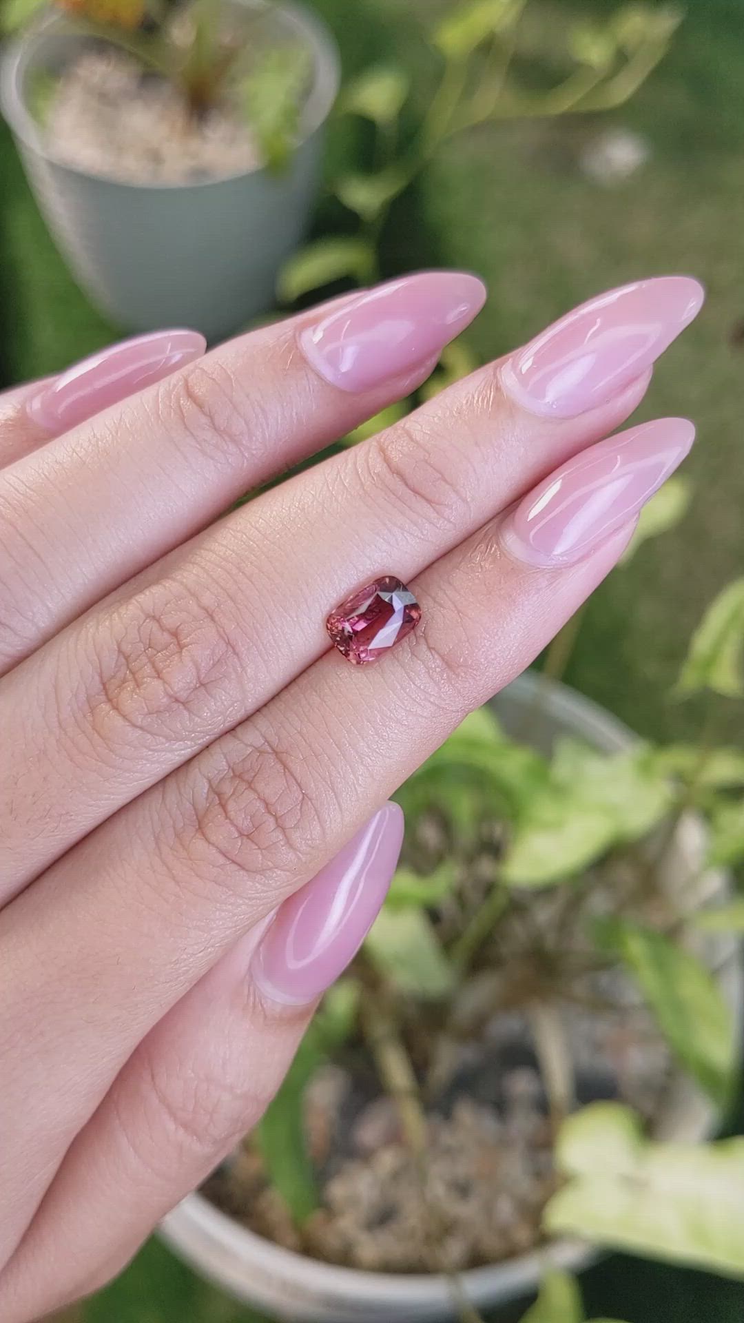 1.61 Ct. Tourmaline from Ceylon (Sri Lanka) Size Video